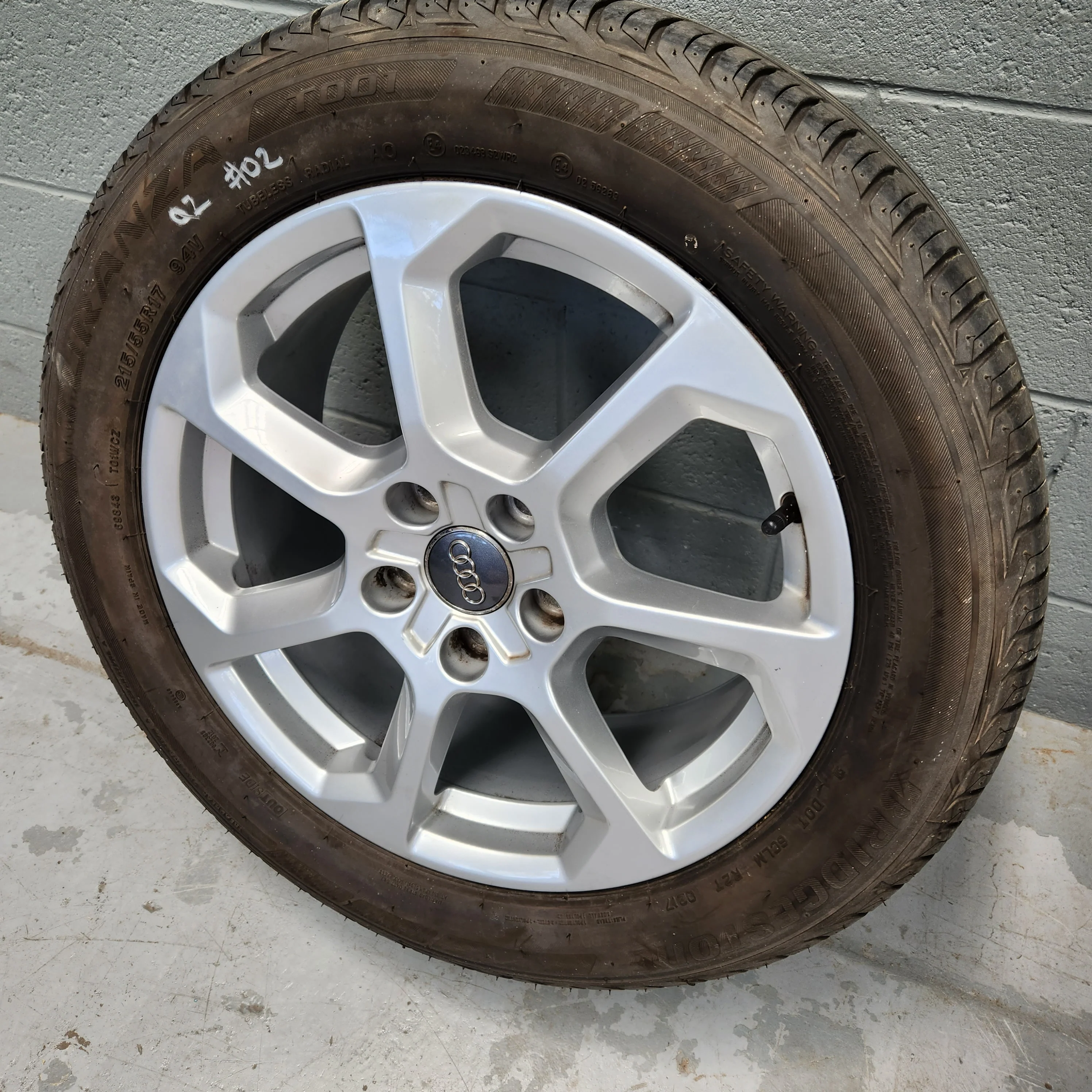 1x Genuine Audi Q2 Alloy Wheels 17 x 7J ET45 5x112 81A601025D #02 - Image 7