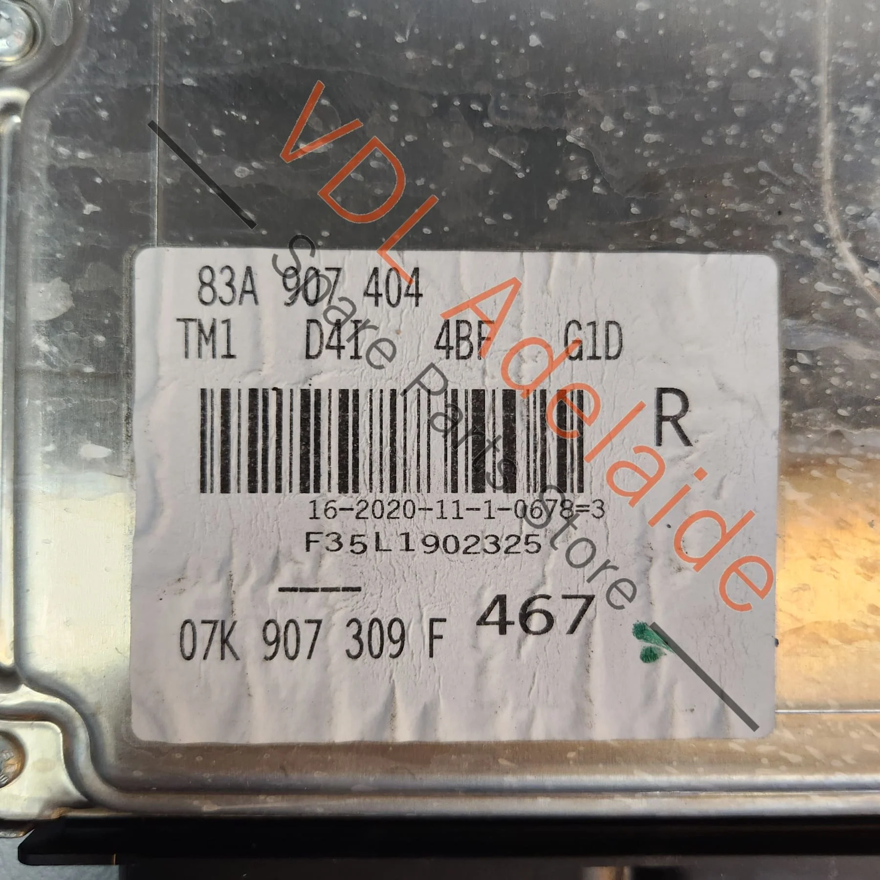 Audi DNWA 2.5T 5Cyl RS3 RSQ3 Engine Controller ECU 83A907404 F30 07K907309F MED17.1.62 - Image 6