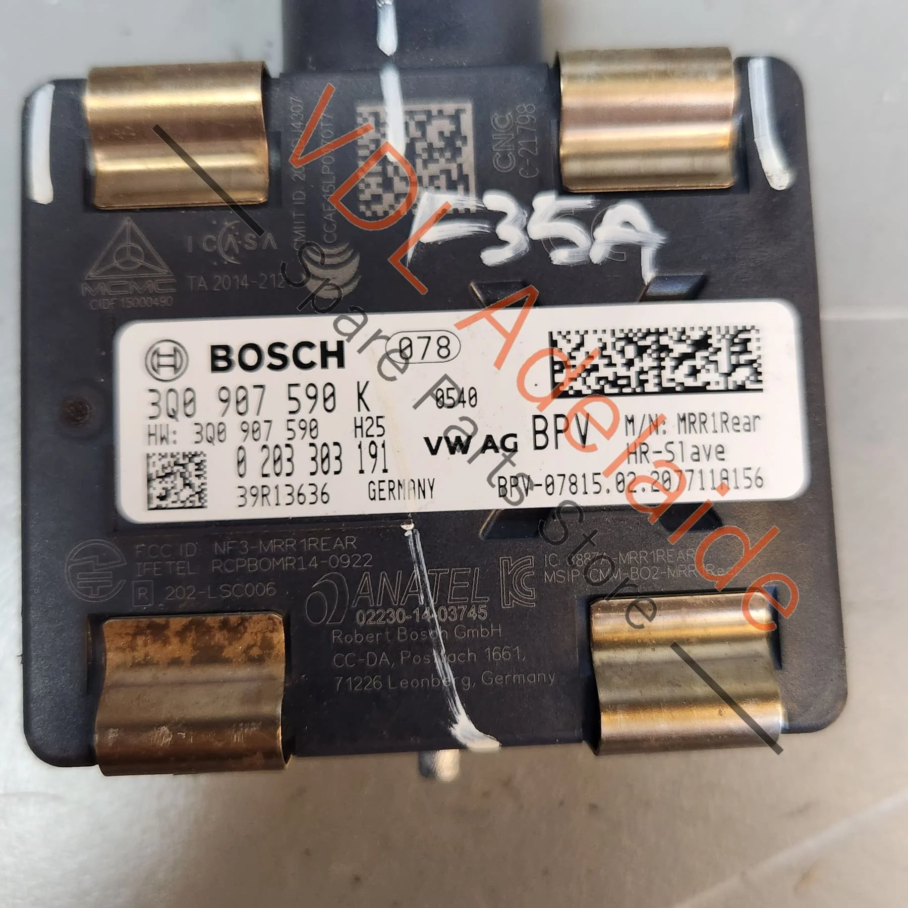 Audi Q2 Q3 Rear Left Side Lane Change Assist Radar Sensor SLAVE 3Q0907590K - Image 5