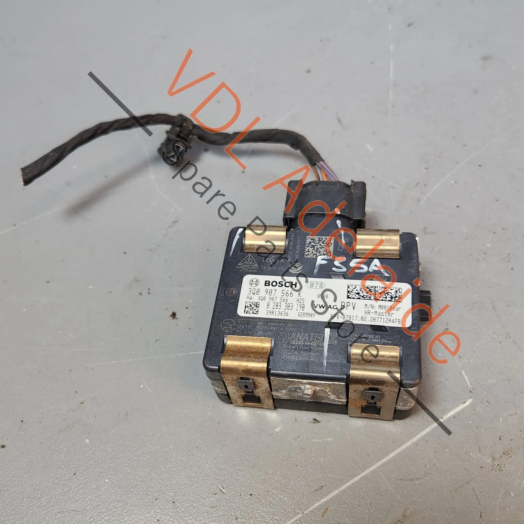 Audi Q2 Q3 Rear Right Side Lane Change Assist Radar Sensor MASTER 3Q0907566K