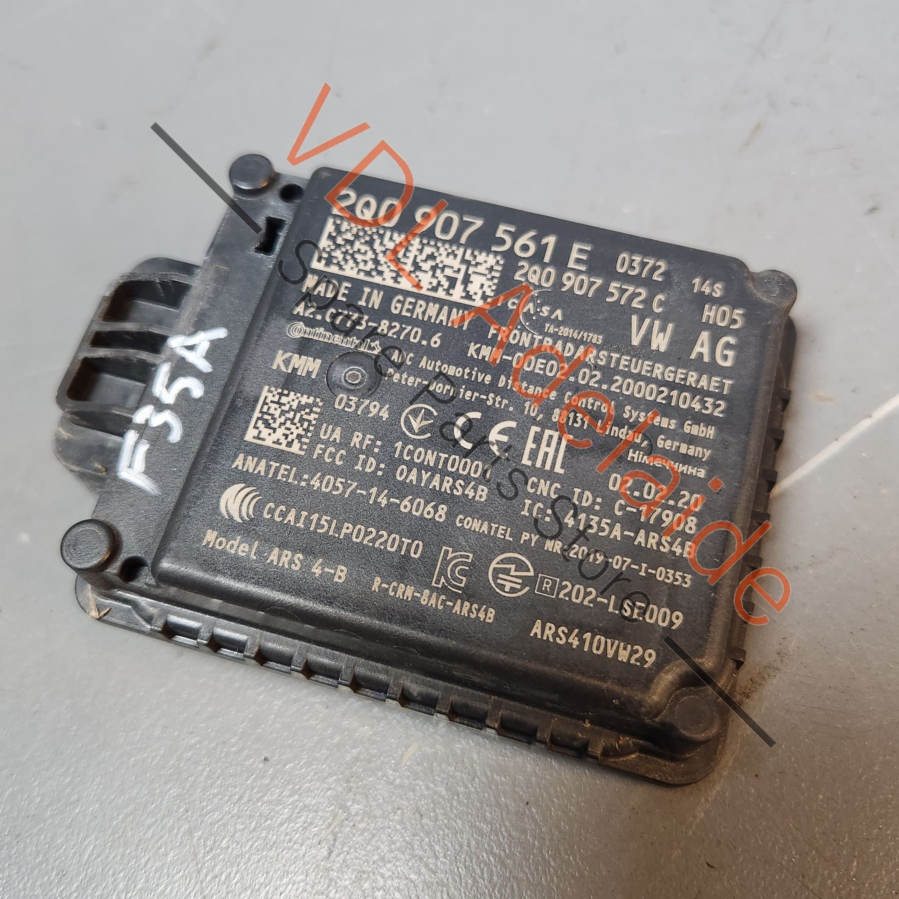 Audi VW Front Radar Sensor for Guided Cruise 2Q0907561E 2Q0907561N