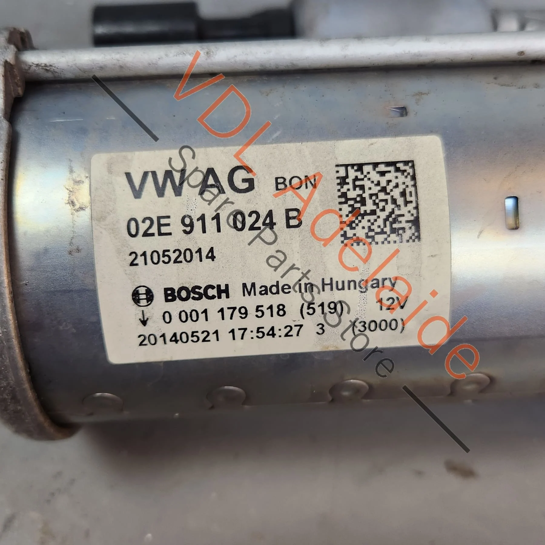 Genuine OEM Audi Volkswagen VW Starter Motor Bosch 02E911024B - Image 2