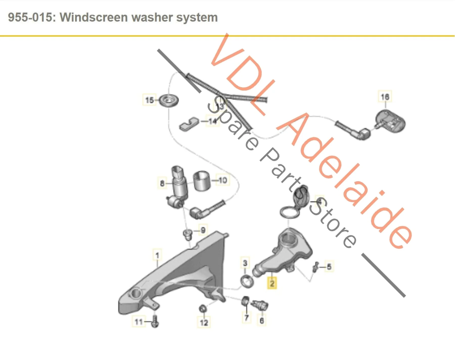 Audi Q3 RSQ3 F3 Windscreen Washer Tank Bottle Reservoir 83A955452A 83A955462 - Image 2
