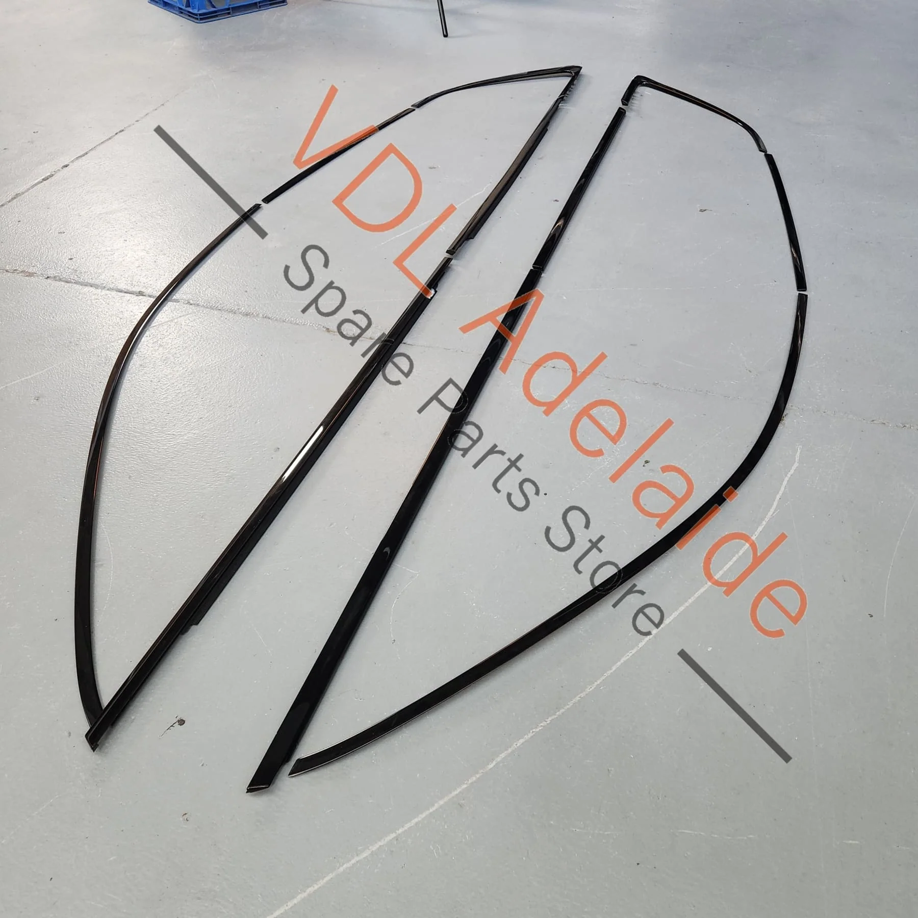 Audi F3 Q3 RSQ3 F3 Gloss Black Window Frame Trim Set Complete - Image 6