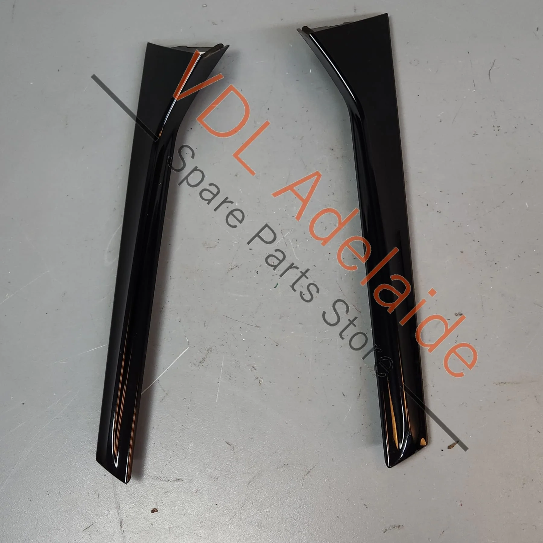 Audi Q3 RSQ3 F3 Rear Boot Hatch Window Spoiler Trim Molding Set Pair Gloss Black 83A854871 83A854872