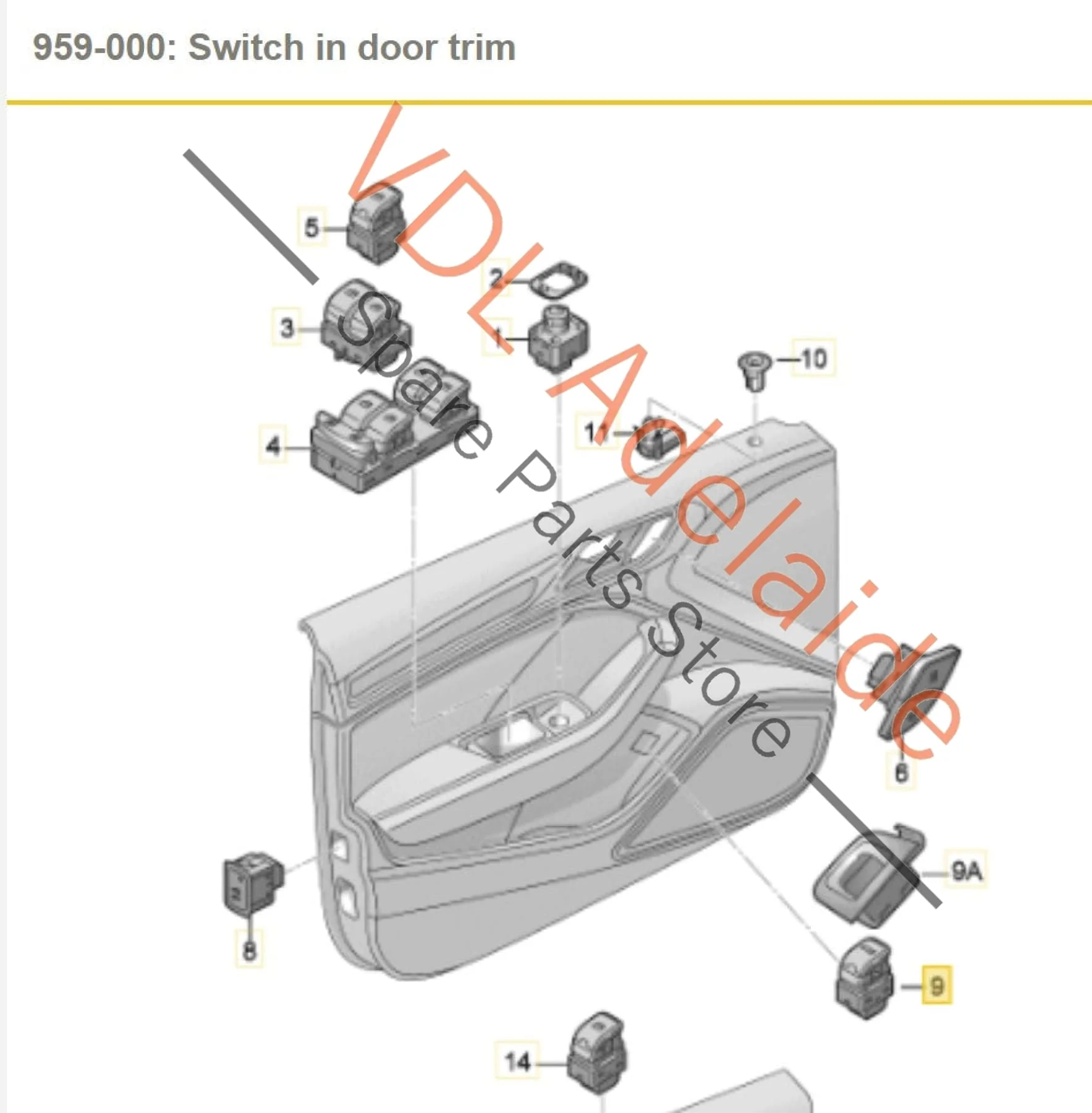 Audi Q3 RSQ3 F3 Electric Trunk Boot Hatch Tailgate Open Close Switch 83A959831 NV6 - Image 2