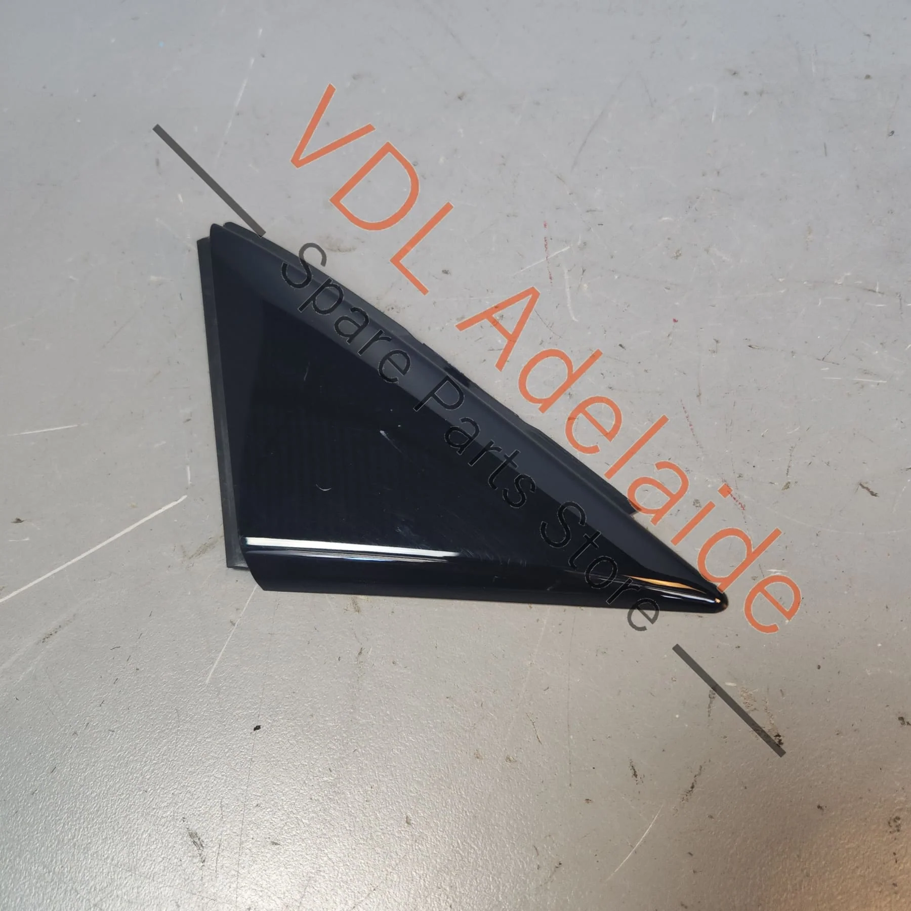 Audi RSQ3 Q3 F3 Front Left Door Exterior A Pillar Corner Trim Molding Gloss Black 83A837637B