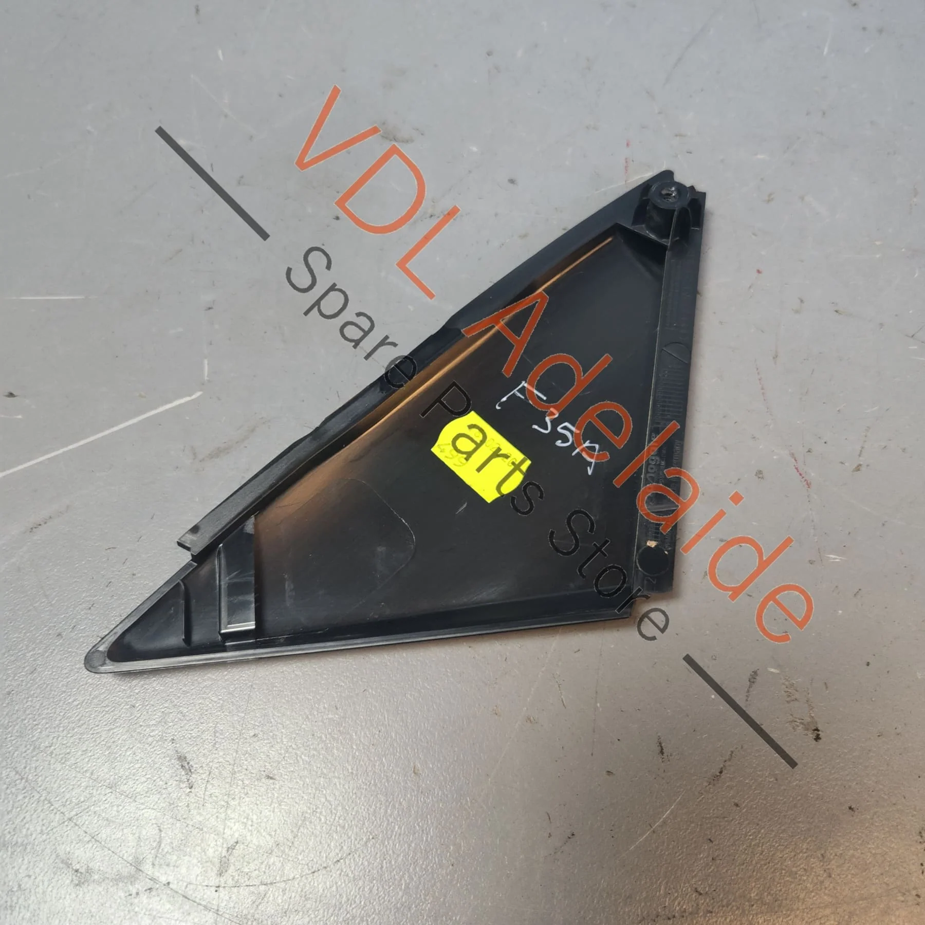 Audi RSQ3 Q3 F3 Front Left Door Exterior A Pillar Corner Trim Molding Gloss Black 83A837637B - Image 6