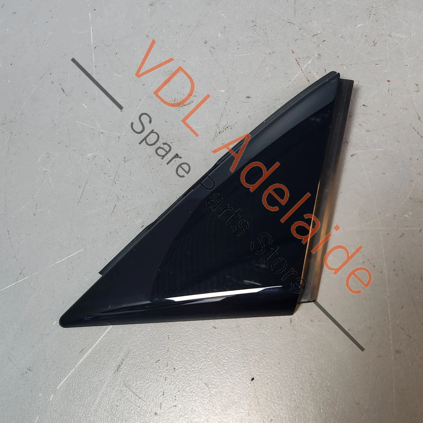 Audi RSQ3 Q3 F3 Front Right Door Exterior A Pillar Corner Trim Molding Gloss Black 83A837638B