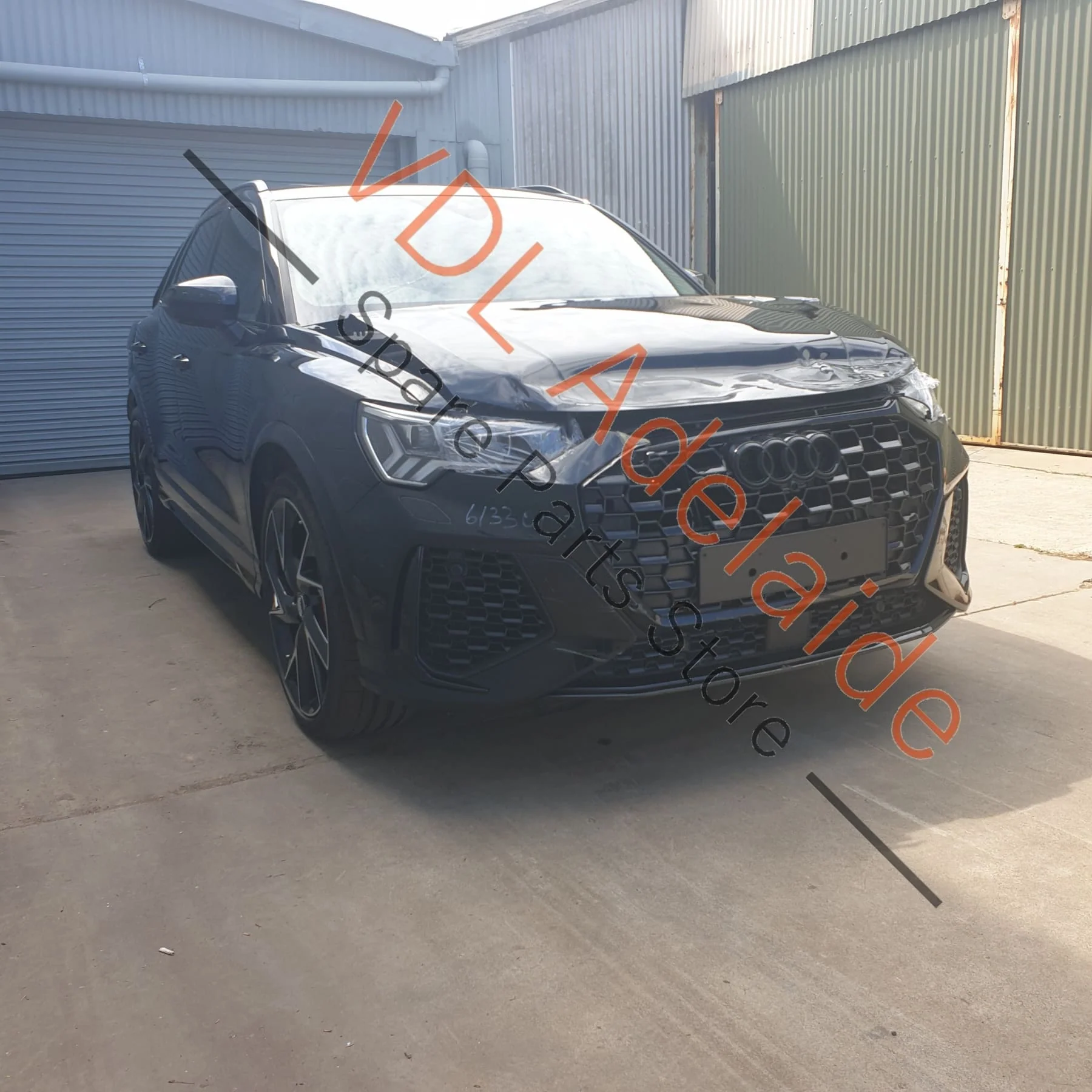 Audi RSQ3 Q3 F3 Front Right Door Exterior A Pillar Corner Trim Molding Gloss Black 83A837638B - Image 3