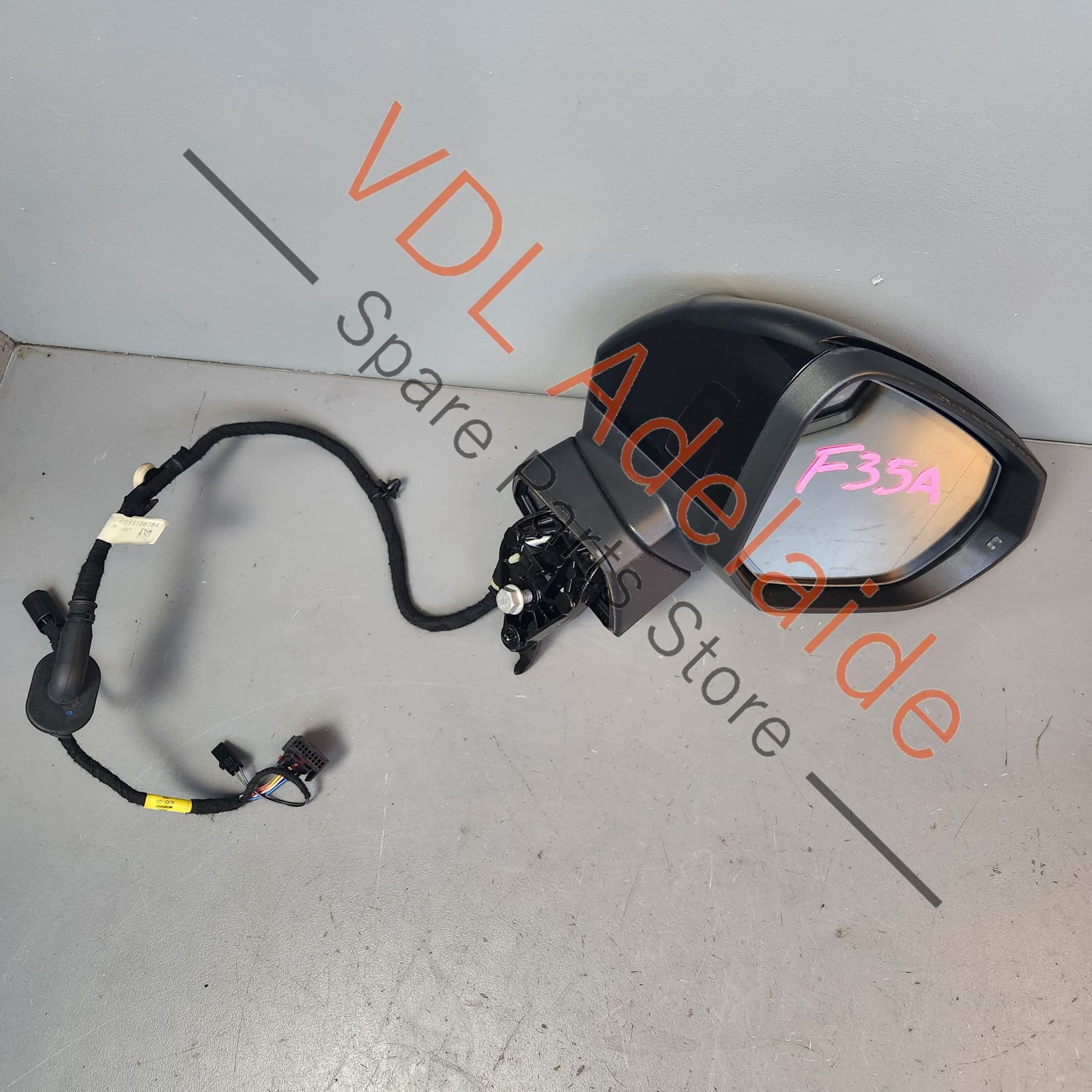 Audi Q3 RSQ3 F3 Right Folding Exterior Rear View Wing Mirror w automatic anti dazzle, parking camera & glass