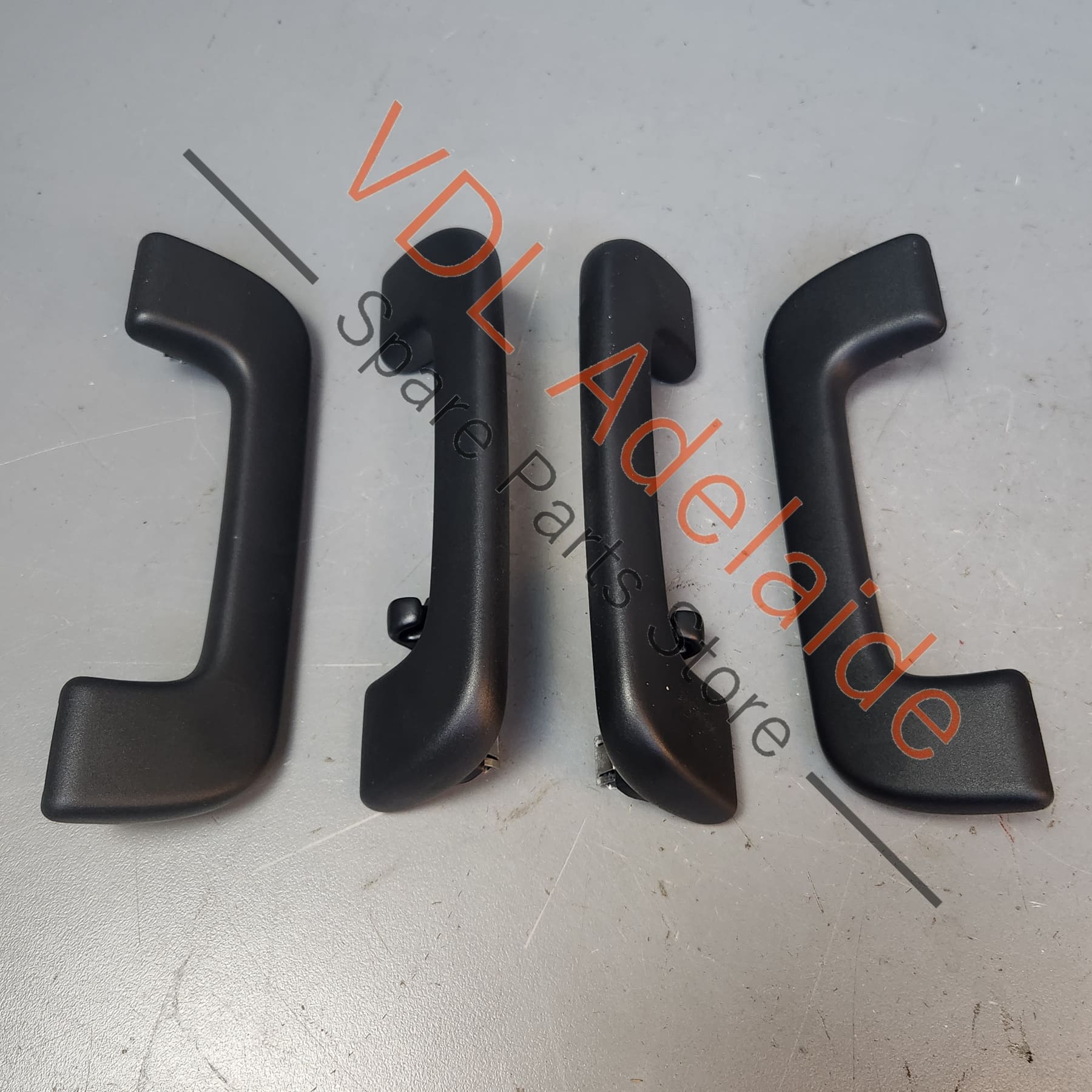 Audi RSQ3 Q3 F3 Black Interior Roof Grab Handle Set 80A857607 4PK 80A857607A 80A857608