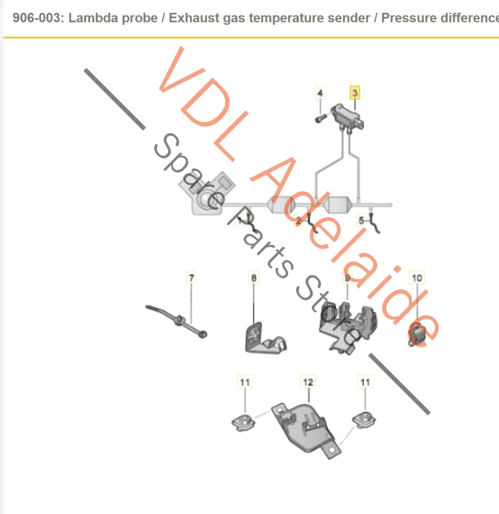 Audi Exhaust Pressure Difference Sensor 057906051H - Image 2