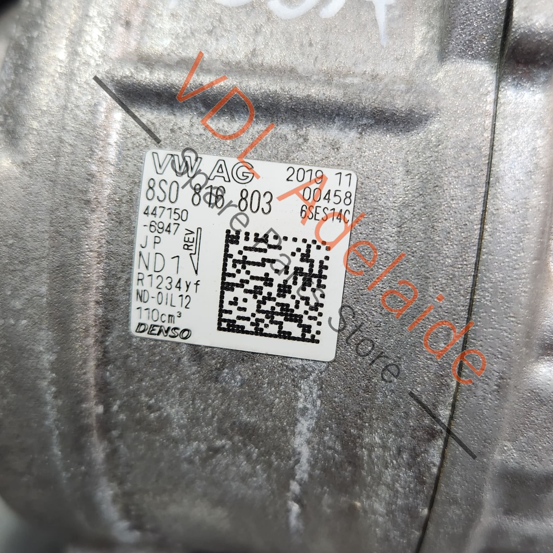 Audi RS3 RSQ3 F3 TTRS Air Conditioning Compressor Denso Genuine OEM for DAZA DNWA 8S0816803 - Image 2