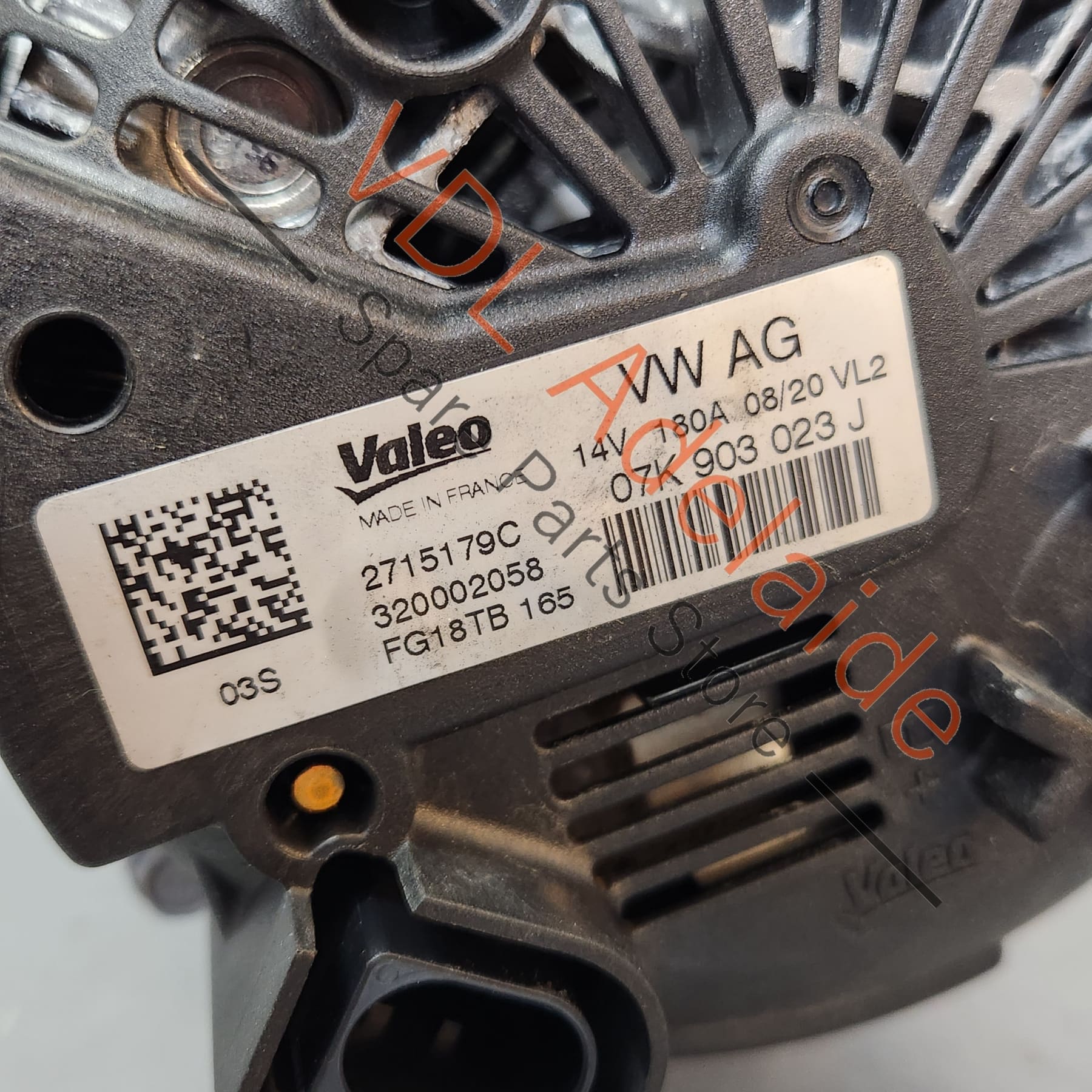 Audi RS3 RSQ3 F3 TTRS 180A Alternator 07K903023J Valeo - Image 6