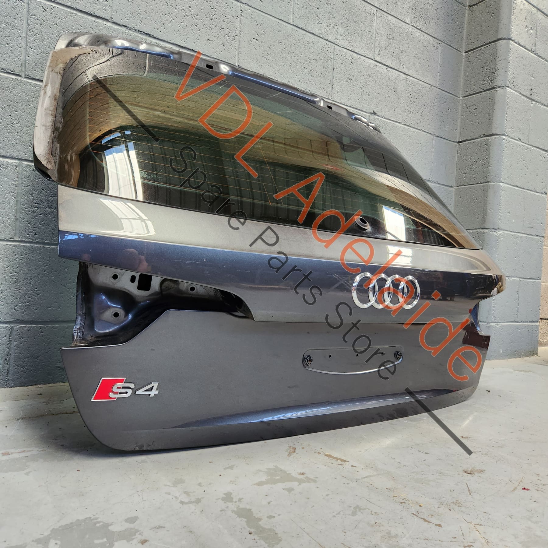 Audi S4 B9 Boot Hatch Trunk Panel 6Y6Y Daytona Gray Pearl 8W9827025B 8W9827025D - Image 4