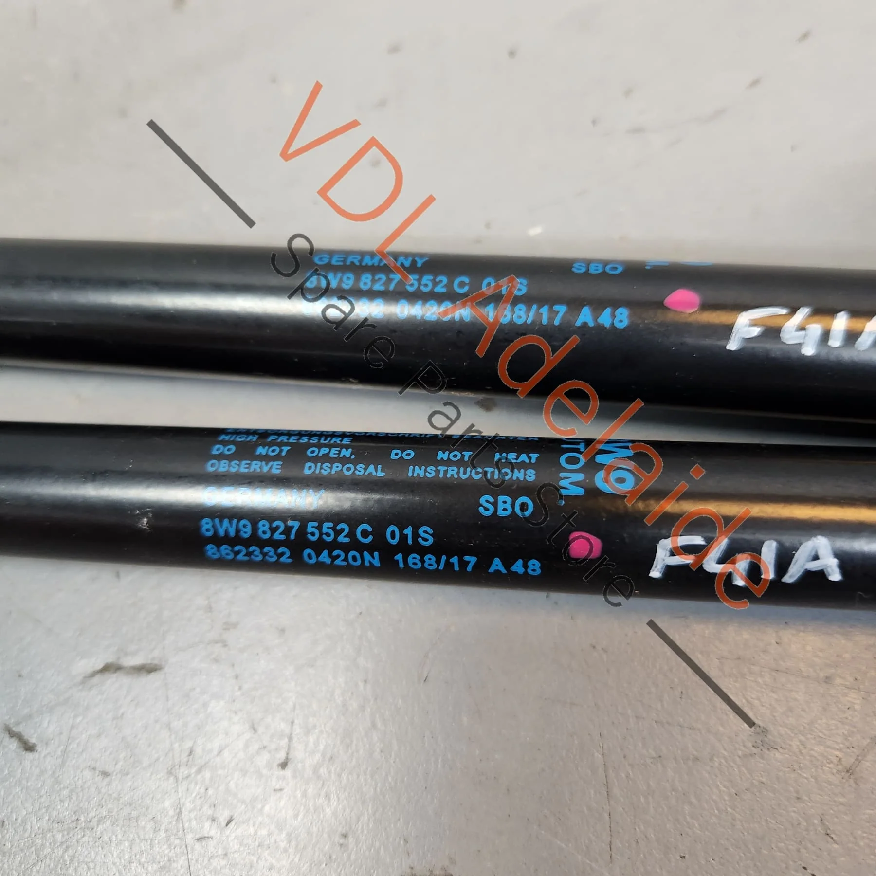 Audi A4 S4 B9 Wagon Rear Hatch Tailgate Lift Gas Strut Pair 8W9827552C - Image 5