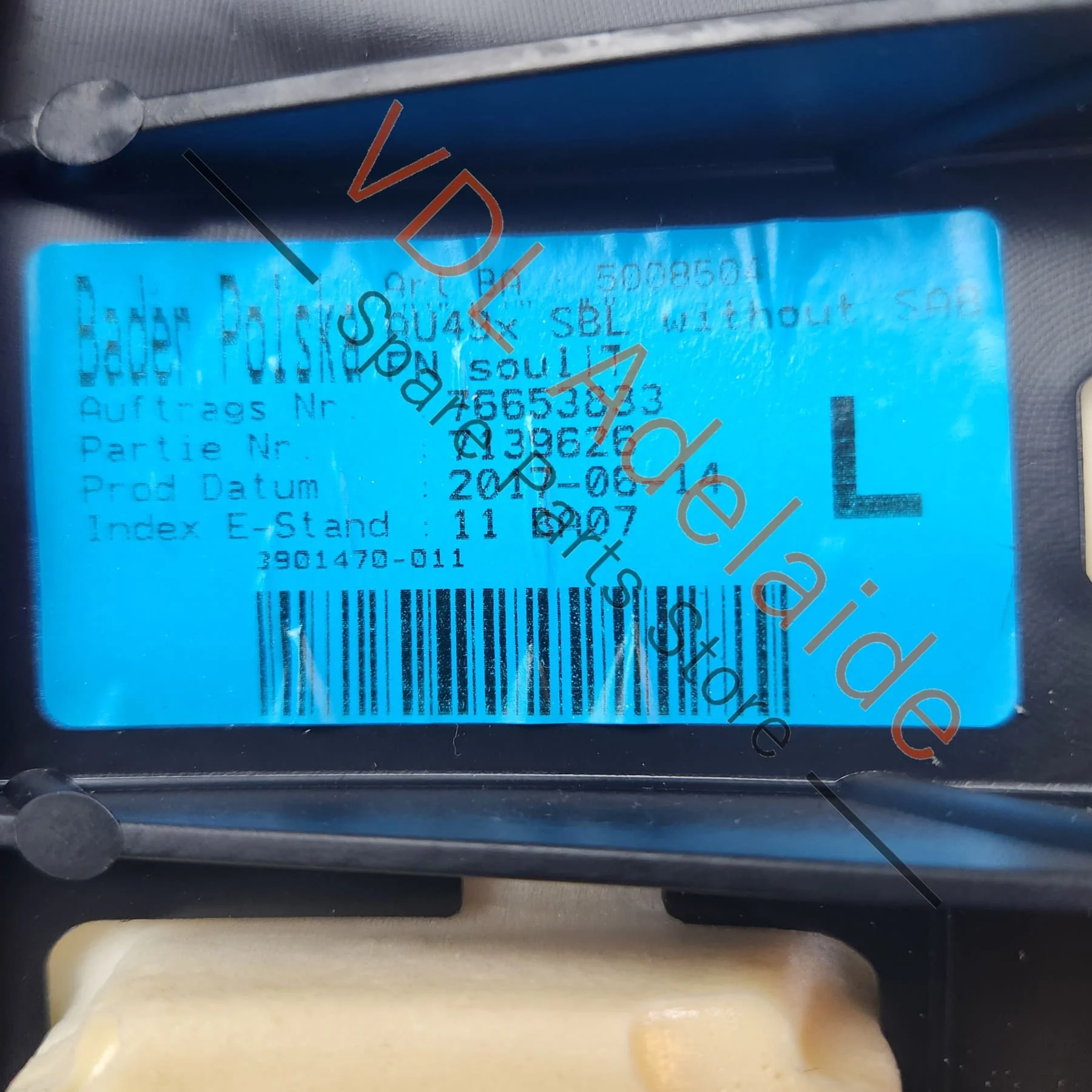 Audi A4 S4 B9 Left Side Rear Seat Leather Side Bolster Trim 8W0885703 25D 8W0885703AK 25D - Image 7