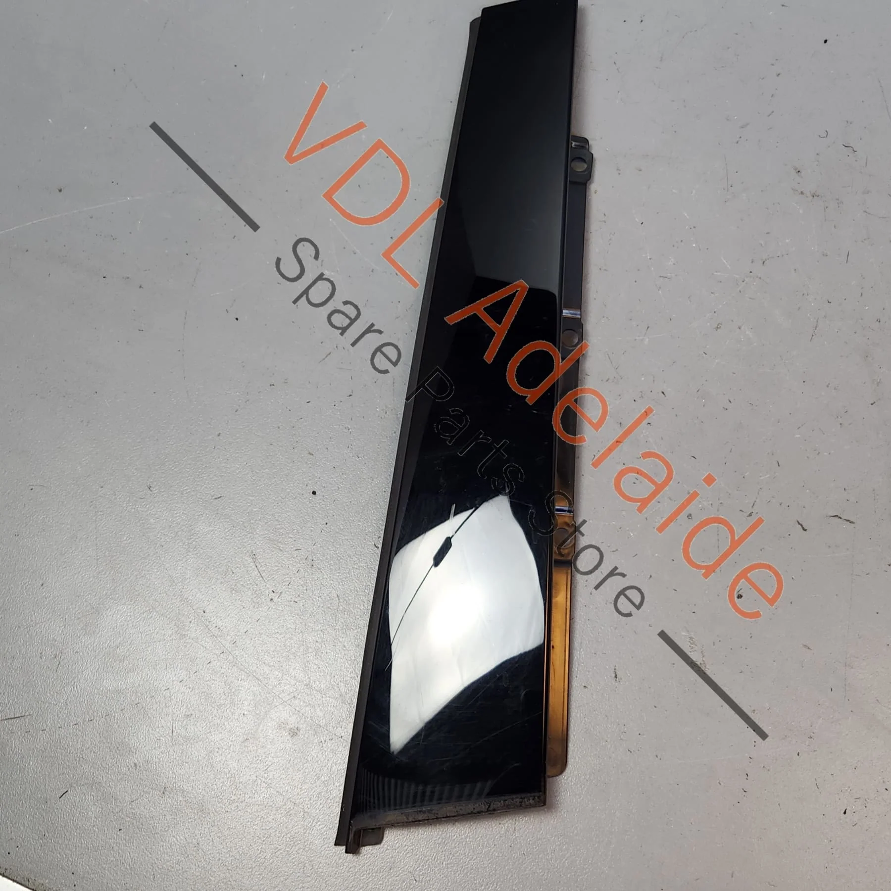 Audi A4 S4 B9 Rear Left Door B Pillar Exterior Gloss Black Molding Trim 8W0839901A 5FQ - Image 5