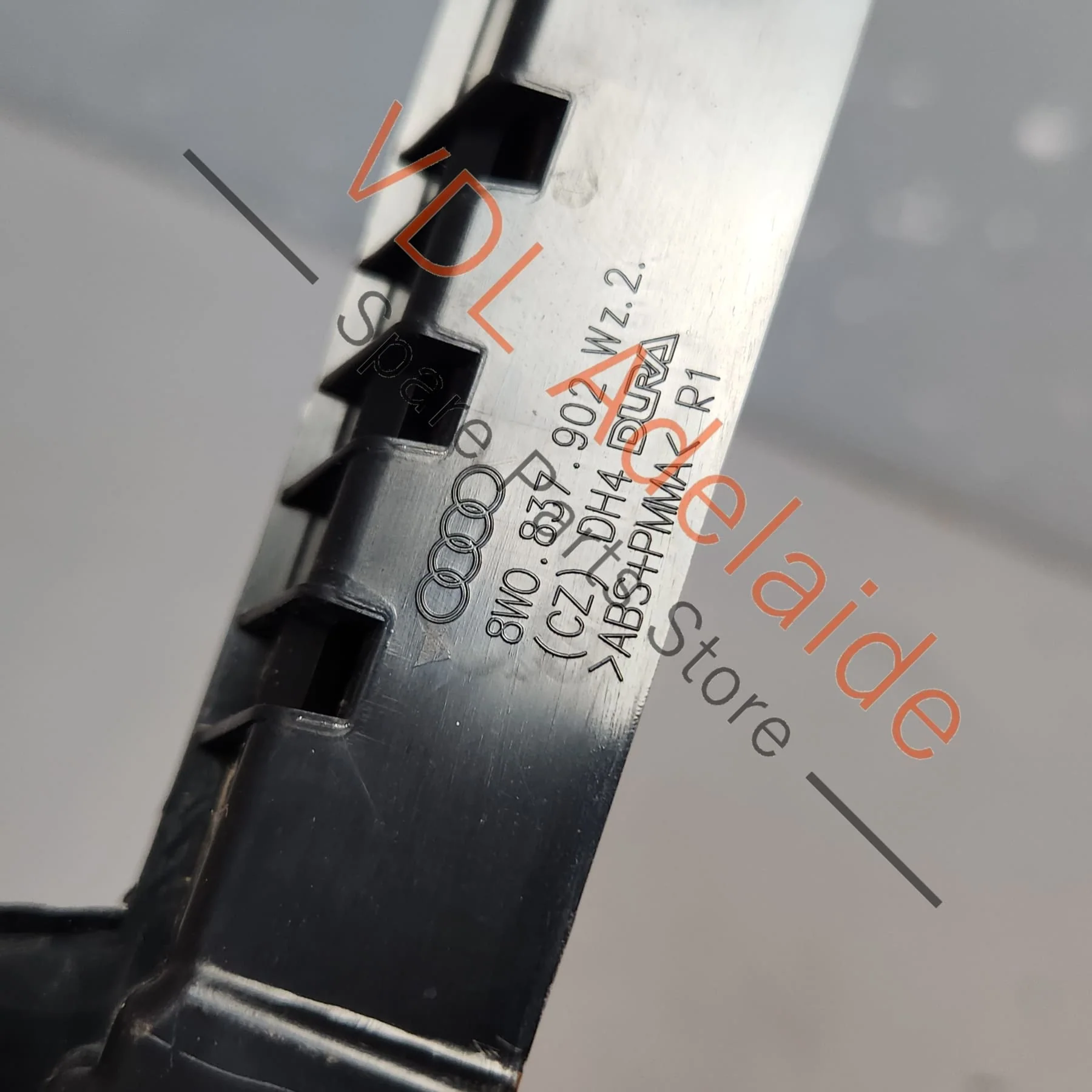 Audi A4 S4 B9 Front Right Door B Pillar Exterior Gloss Black Molding Trim 8W0839902A 5FQ - Image 7