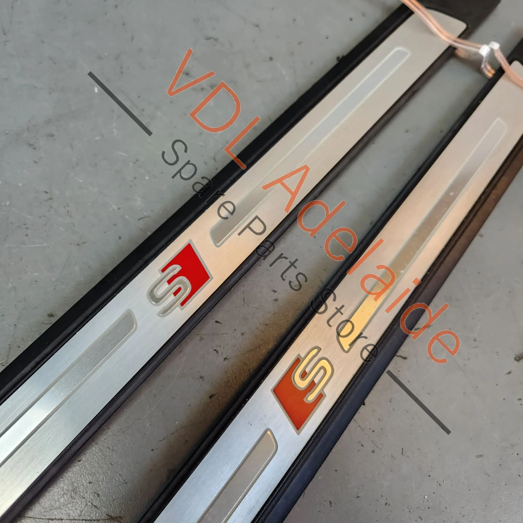 Audi S4 B9 Illuminated Sill Trim Door Entry Strip Pair L&R 8W0947417A 8W0947418A