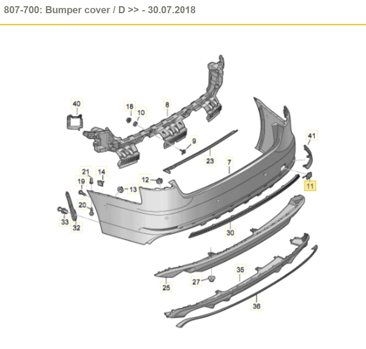 Audi S4 B9 Rear Bumper Tow Eye Cover Cap Daytona Grey Pearl 6Y/6Y6Y 8W5807441A - Image 2