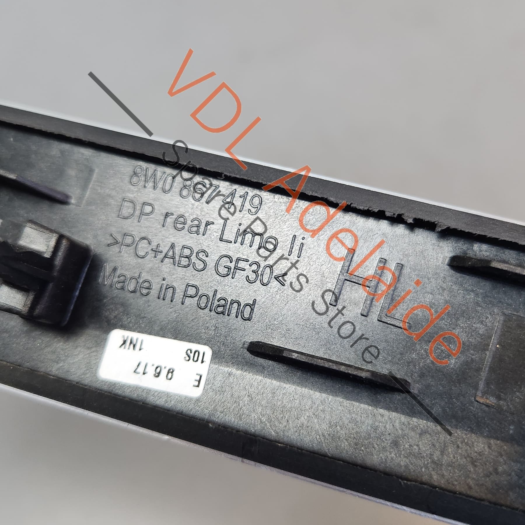 Audi A4 S4 B9 Rear Left Aluminium Brushed Trim Insert for Interior Door Card 8W0867419E 1NK - Image 10