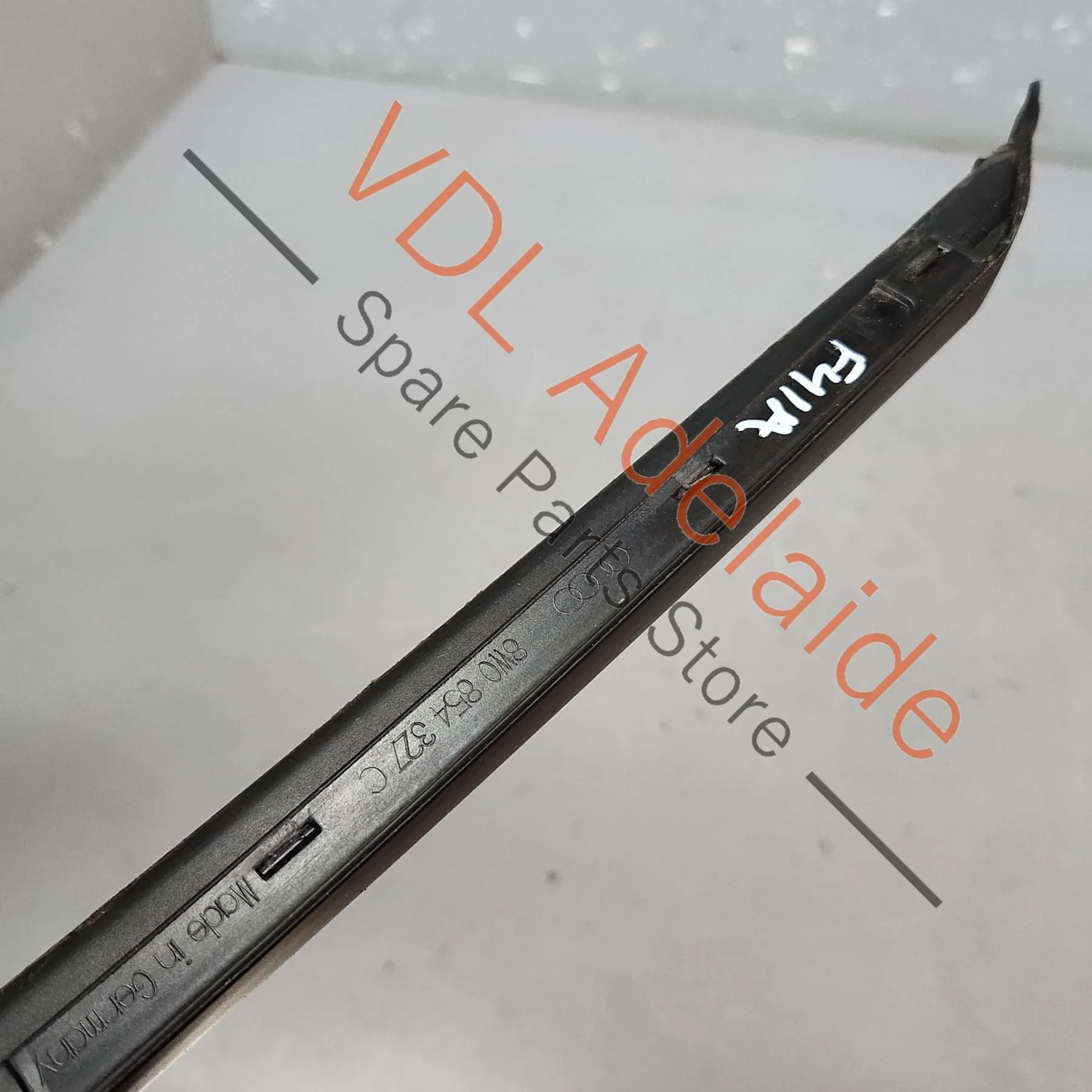 Audi A4 S4 RS4 Front Windscreen Water Deflector Strip Rubber Molding Left 8W0854327C 9B9 - Image 6