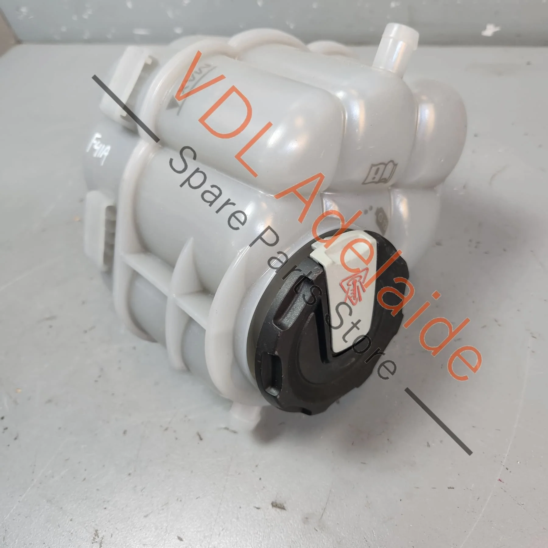 Audi A4 S4 Radiator Coolant Reservoir Tank w 1.6 BAR Cap 4M0121321K 8W2121405J - Image 2