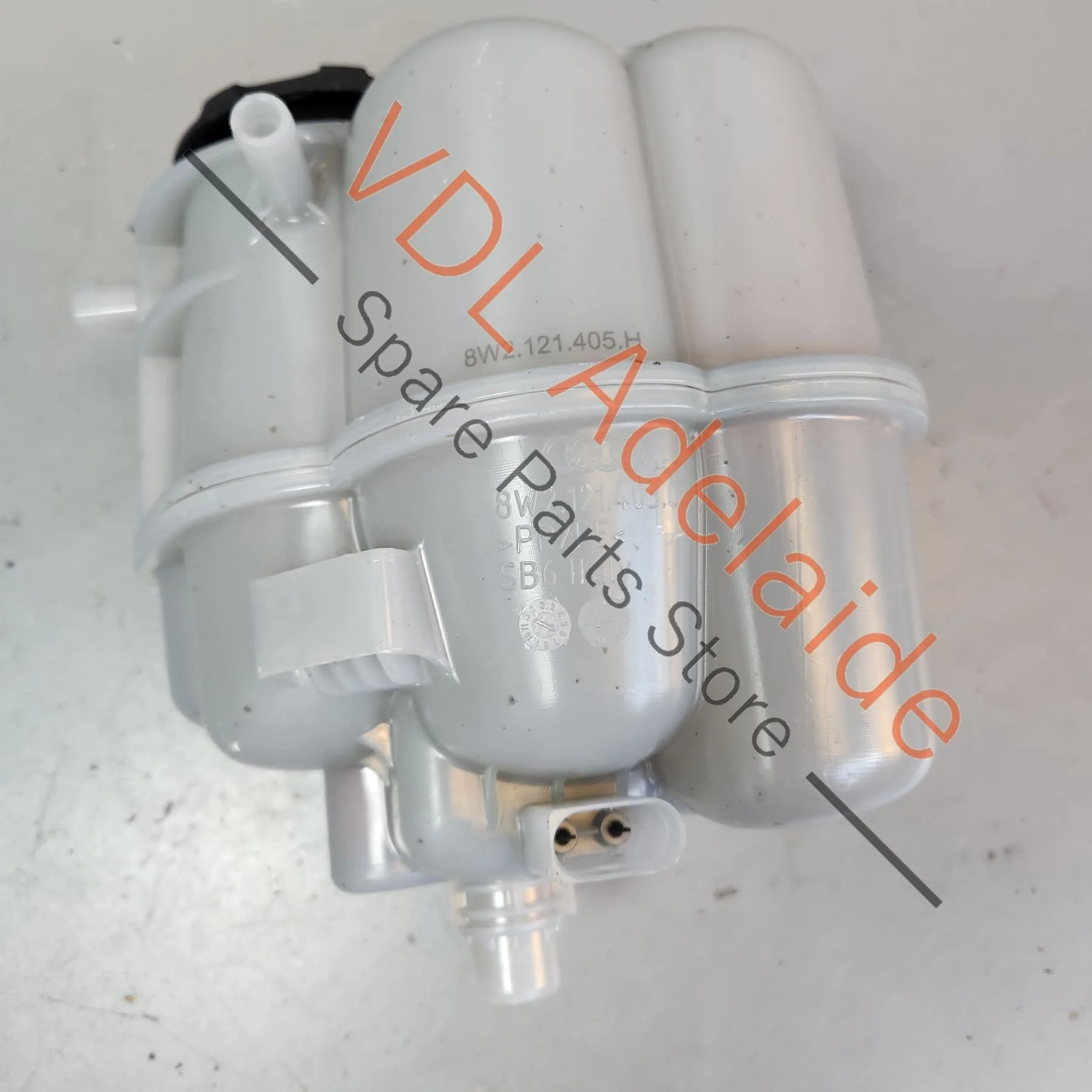 Audi A4 S4 Radiator Coolant Reservoir Tank w 1.6 BAR Cap 4M0121321K 8W2121405J - Image 5