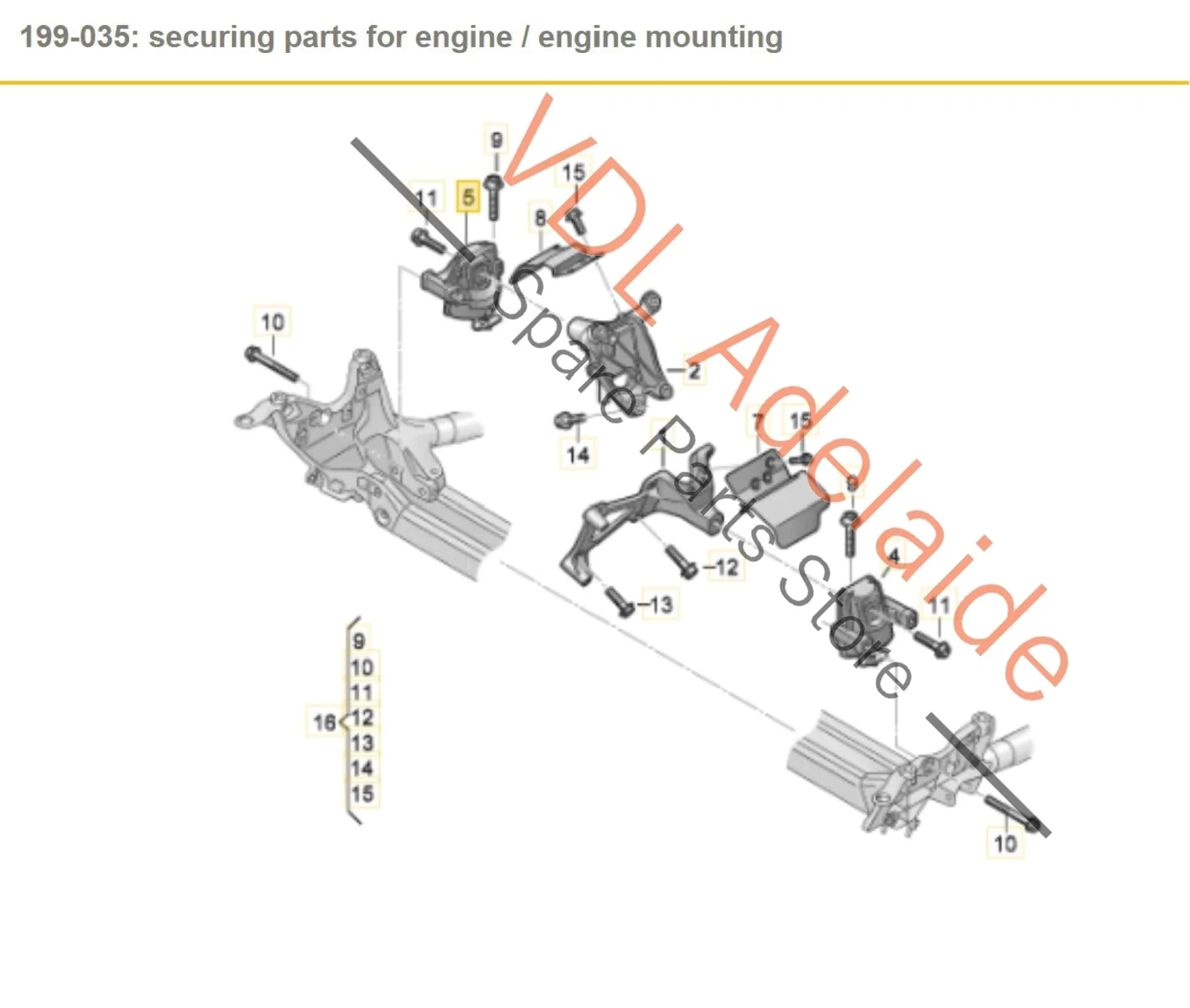 Audi Electric Engine Hydro Mount Right Side 4M0199372FG 782215147917 4M0199372GM - Image 2