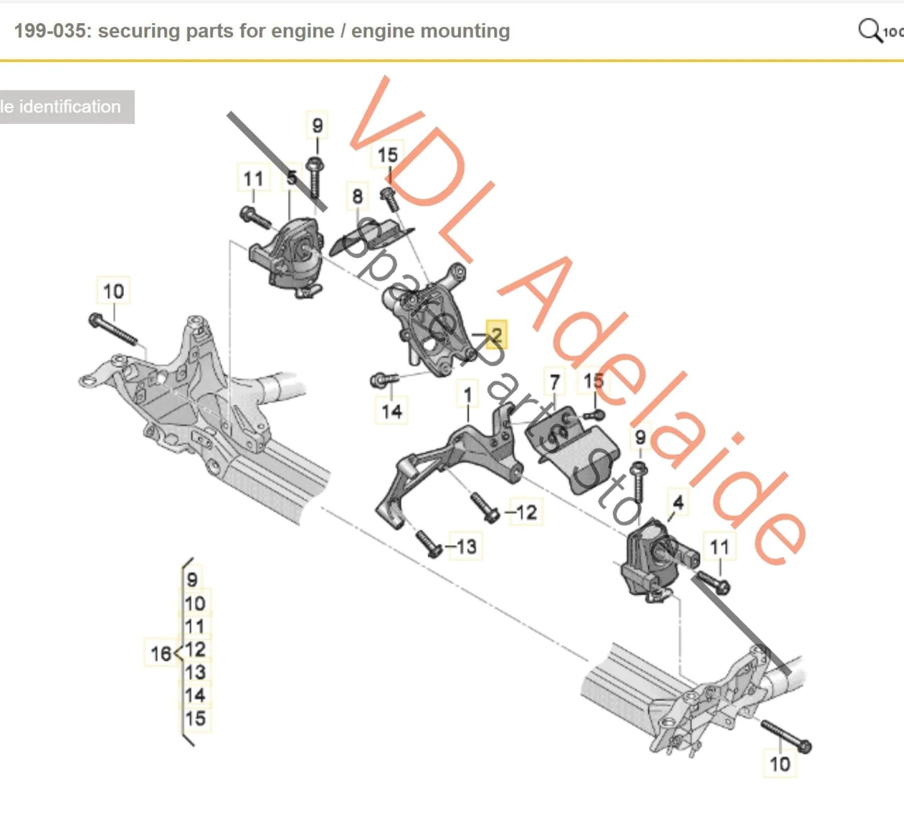 Audi S4 S5 3.0 V6 Aluminium Engine Mounting Bracket Right Side 8W0199308R - Image 2
