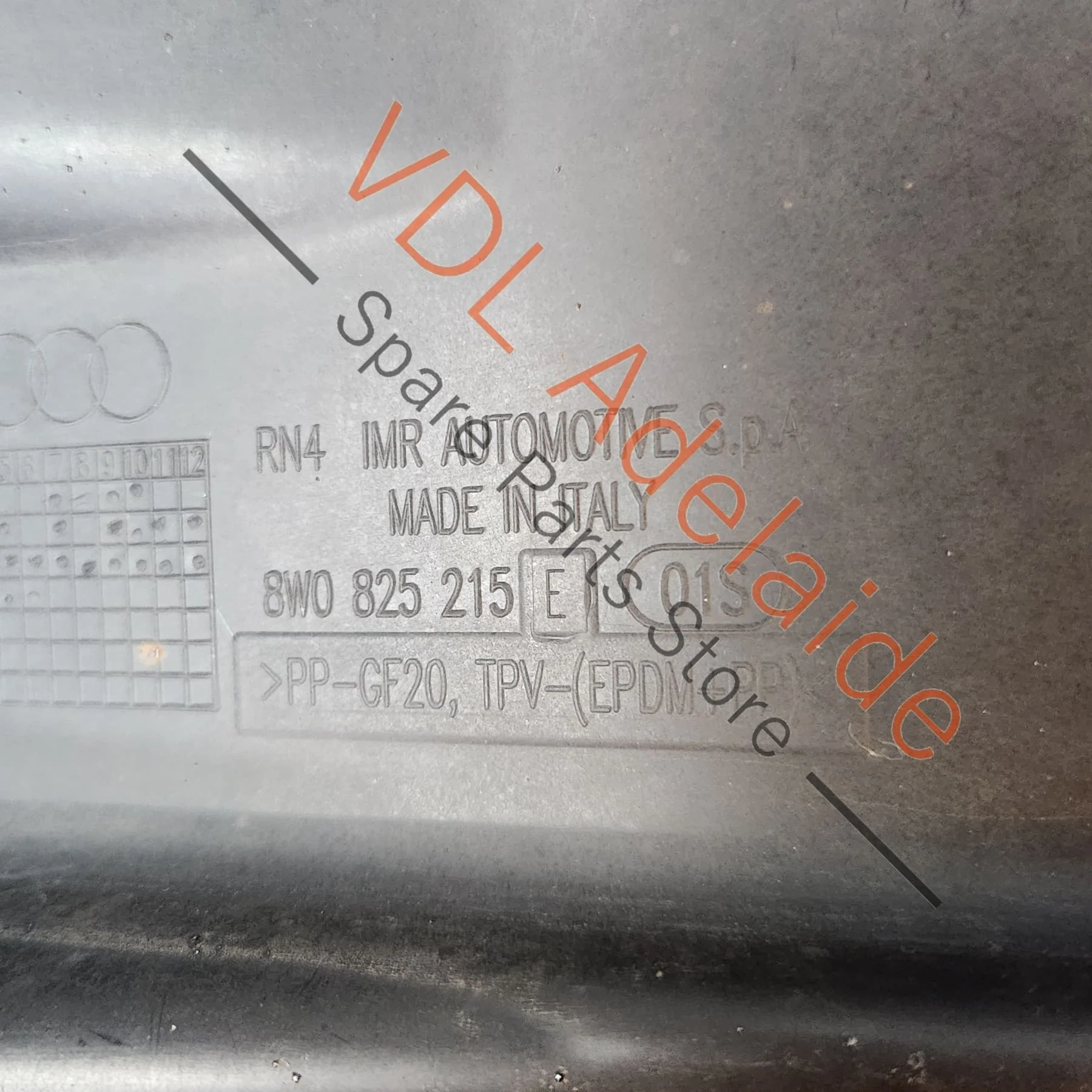 Audi A4 S4 B9 Left Rear Underbody Trim Splash Shield 8W0825215F 8W0825215E - Image 6