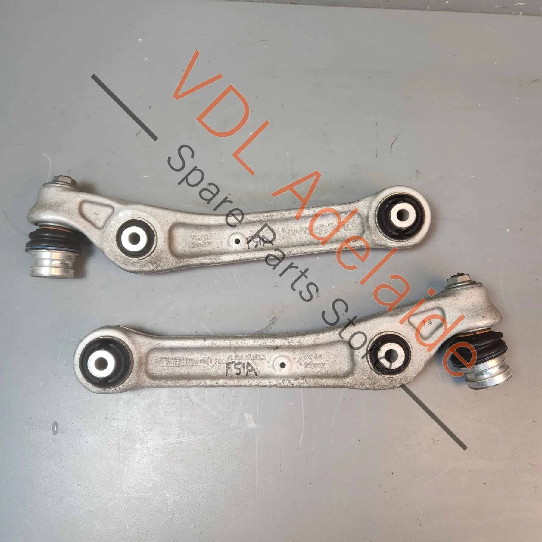Audi RS5 F5 B9 Pair of Front Wishbone Lower Control Arm Suspension 8W0407152B 8W0407151B
