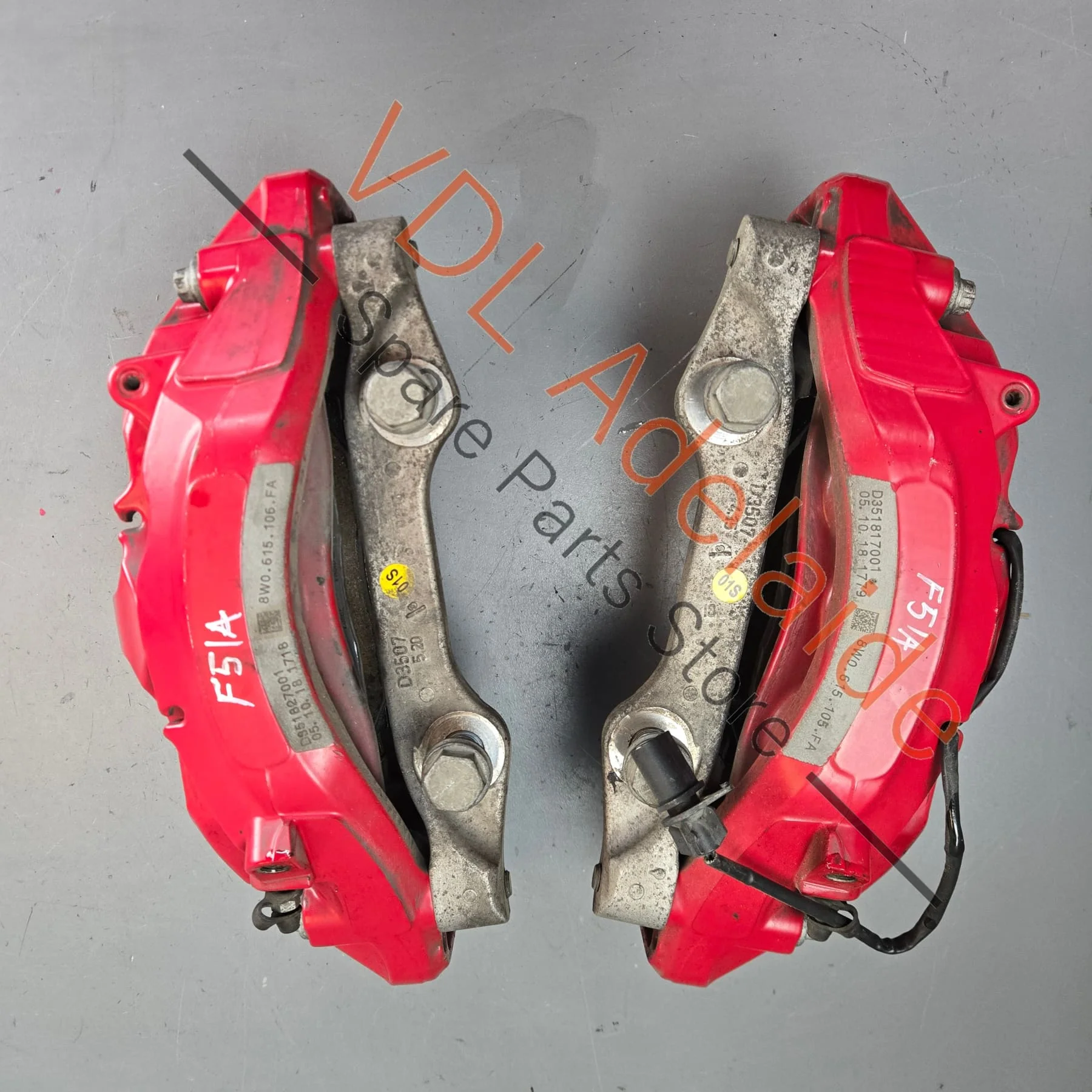 Audi RS5 F5 B9 Front 6 Piston Brake Caliper Pair Suit 375mm x 36mm Rotor - Image 4