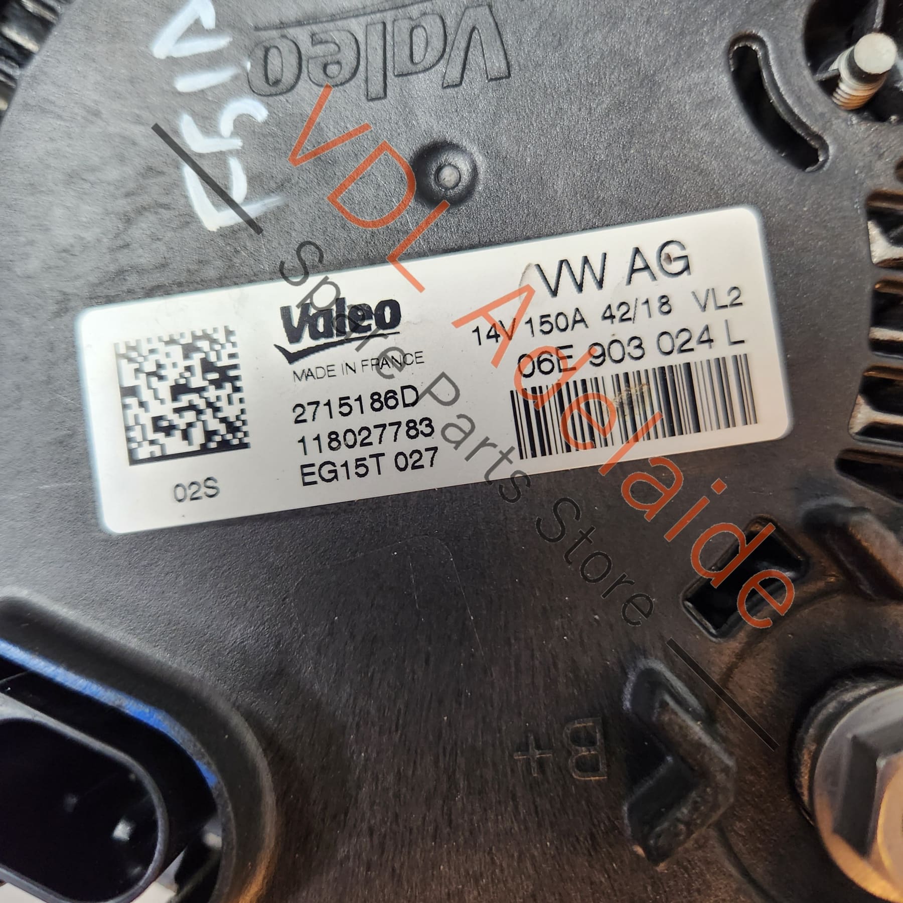 Audi RS5 F5 B9 Valeo 150A Alternator 06E903024L - Image 2