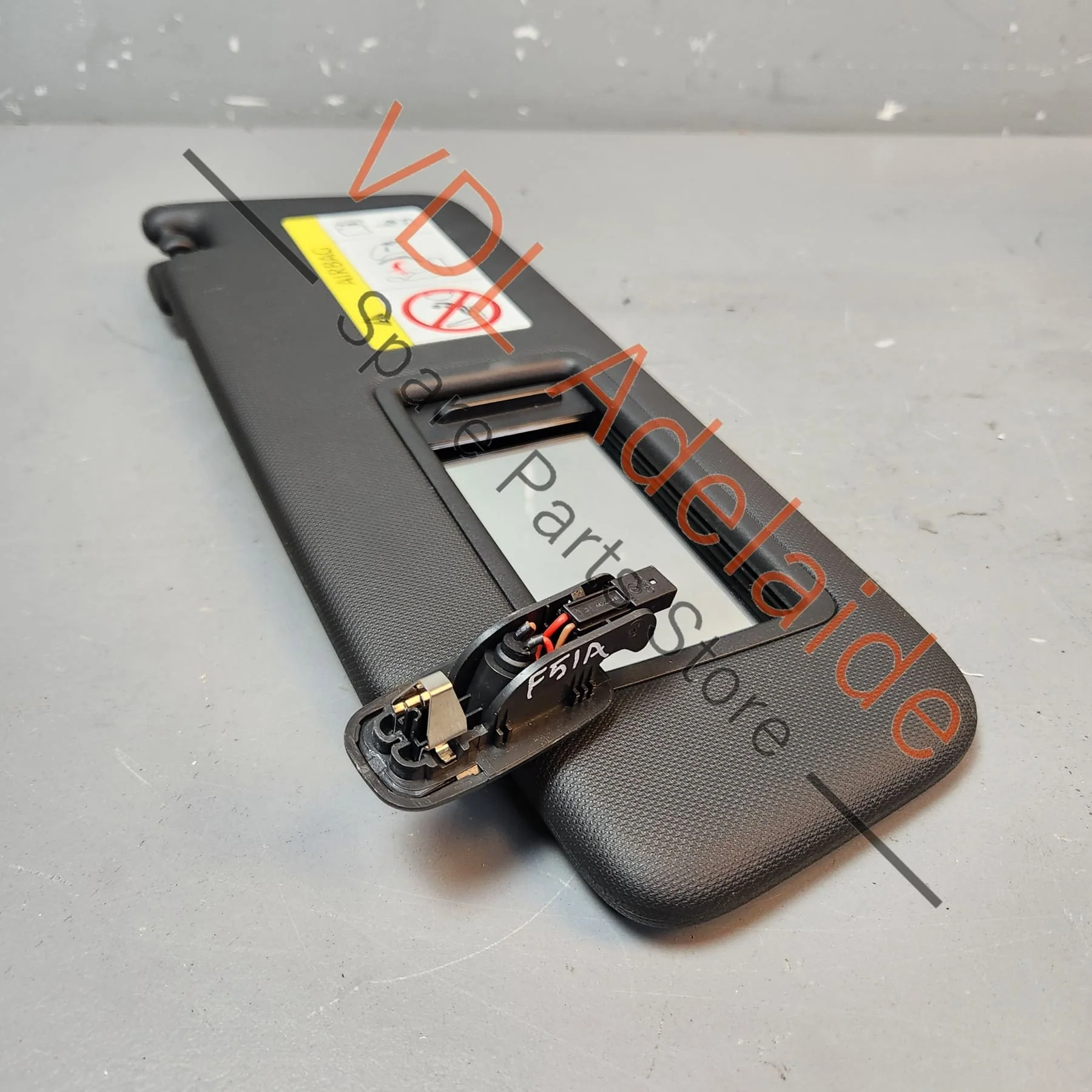 Audi RS5 F5 B9 Black Left Side Sunvisor Visor 8W0857551AB 8W0857551AD - Image 4