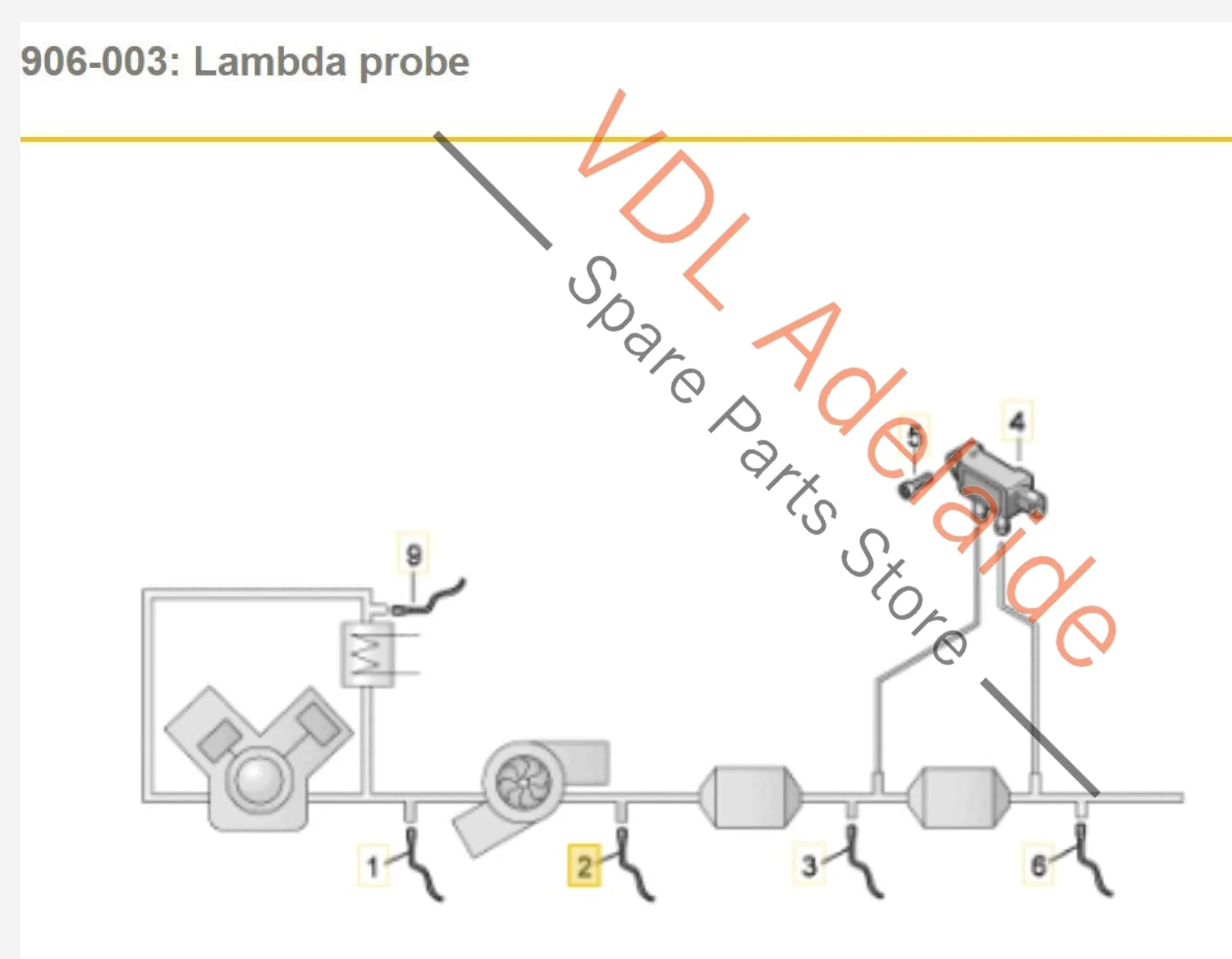 Audi VW Skoda 1.8 2.0 Lambda Sensor 06L906262G 8K0906262C Pre-Catalyst - Image 2