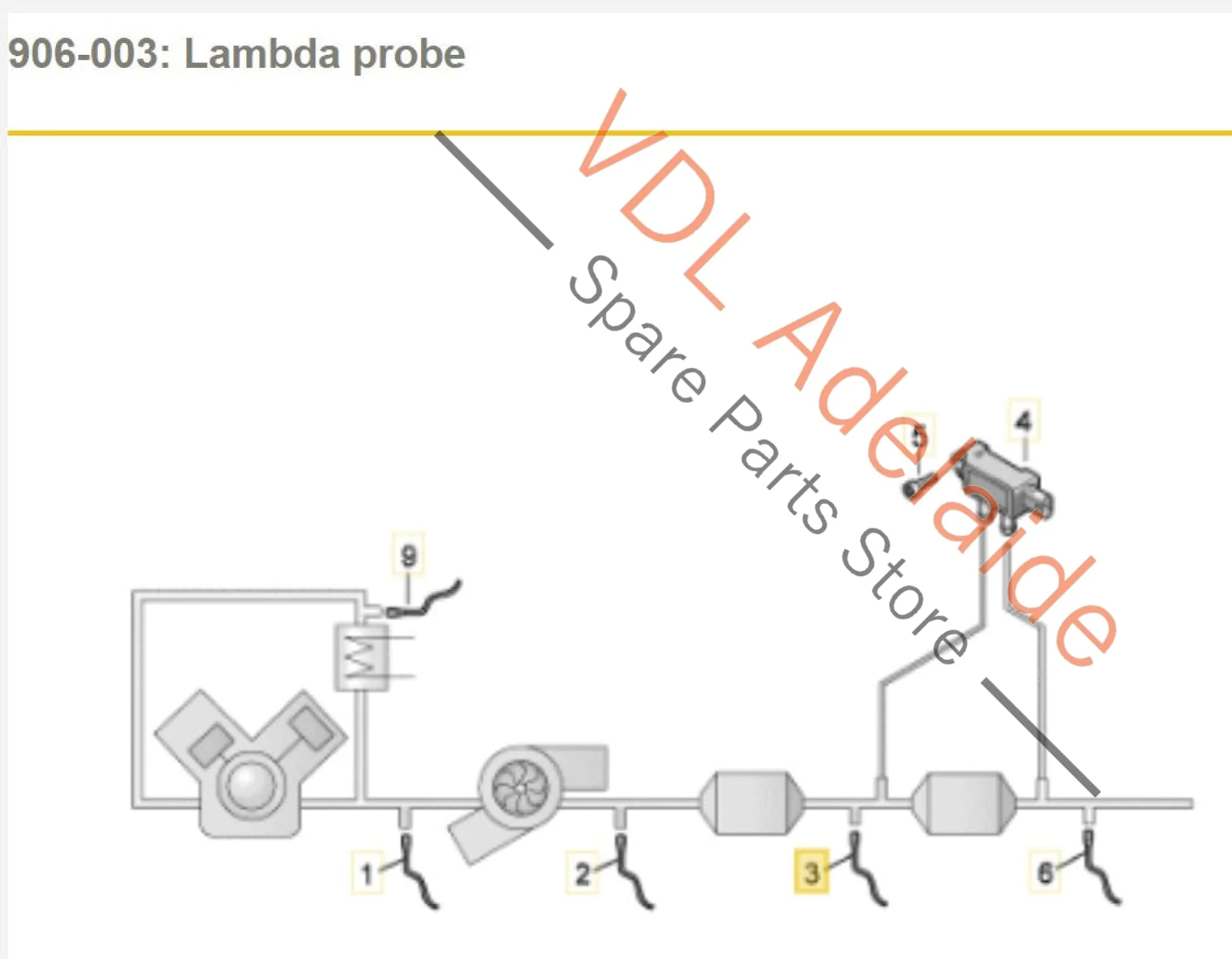 Audi VW Skoda 1.8 2.0 Lambda Sensor 8W0906262G After-Catalyst - Image 2