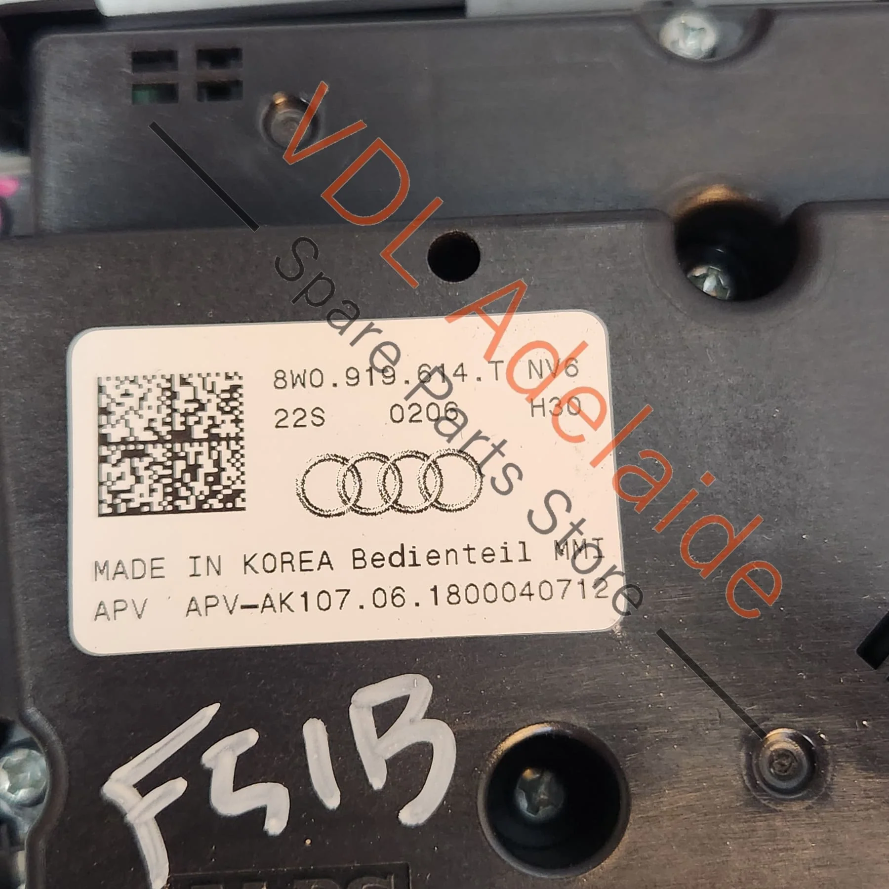 Audi A5 F5 Multimedia MMI Centre Console Switch 8W0919614T - Image 3