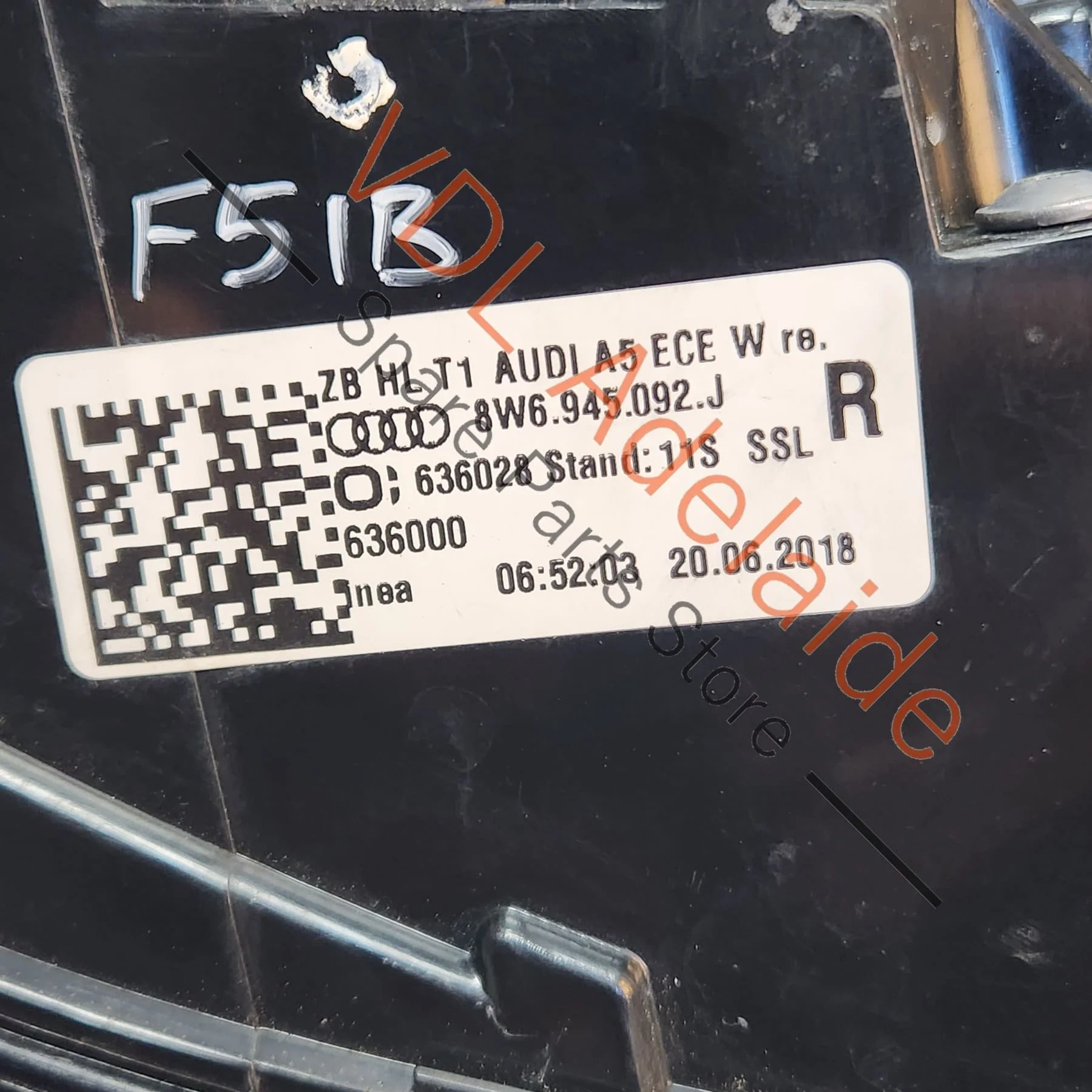 Audi A5 F5 Rear Right Outer LED Taillight Tail Light Stop Lamp - Image 2