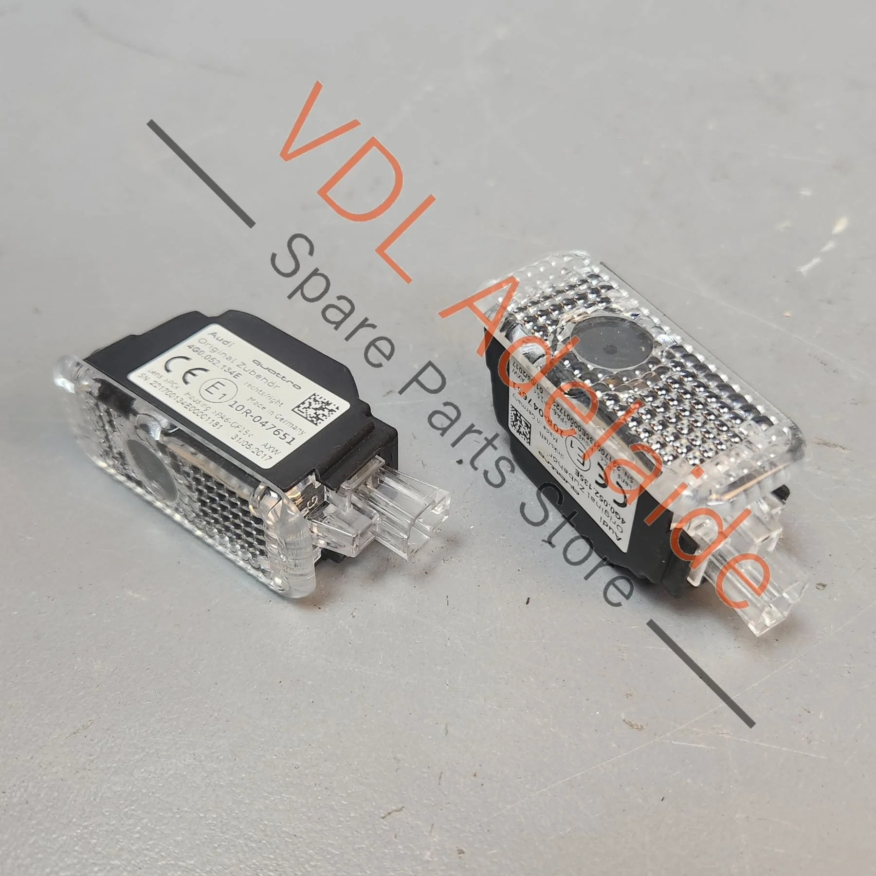 Audi Quattro Door Entry Light Projector Pair Left & Right