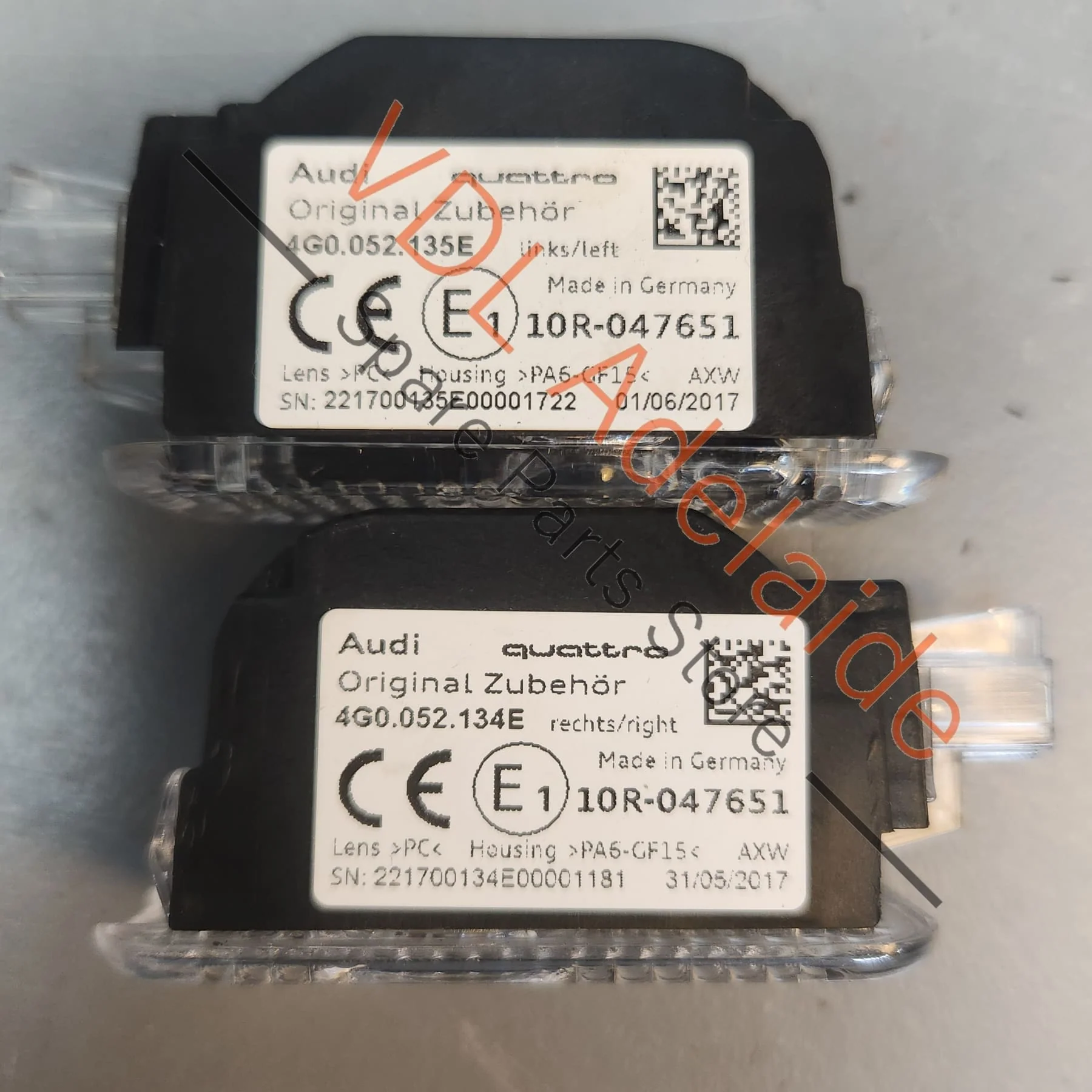 Audi Quattro Door Entry Light Projector Pair Left & Right - Image 3