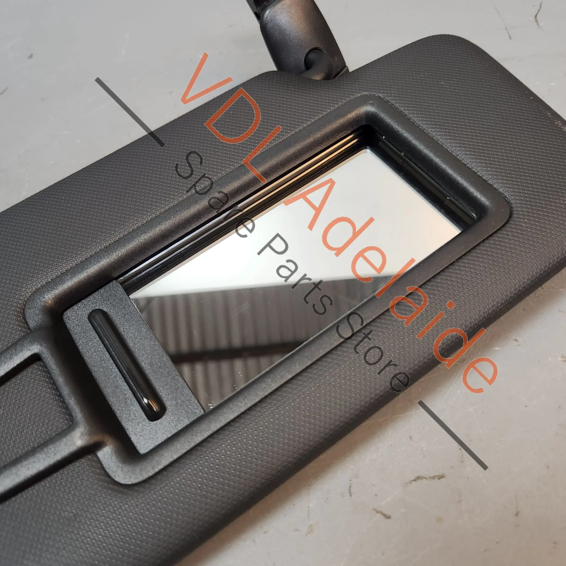 Audi A5 F5 Right Sunvisor Black w Courtesy Light & Vanity Mirror 8W0857552AK 7C0 - Image 2