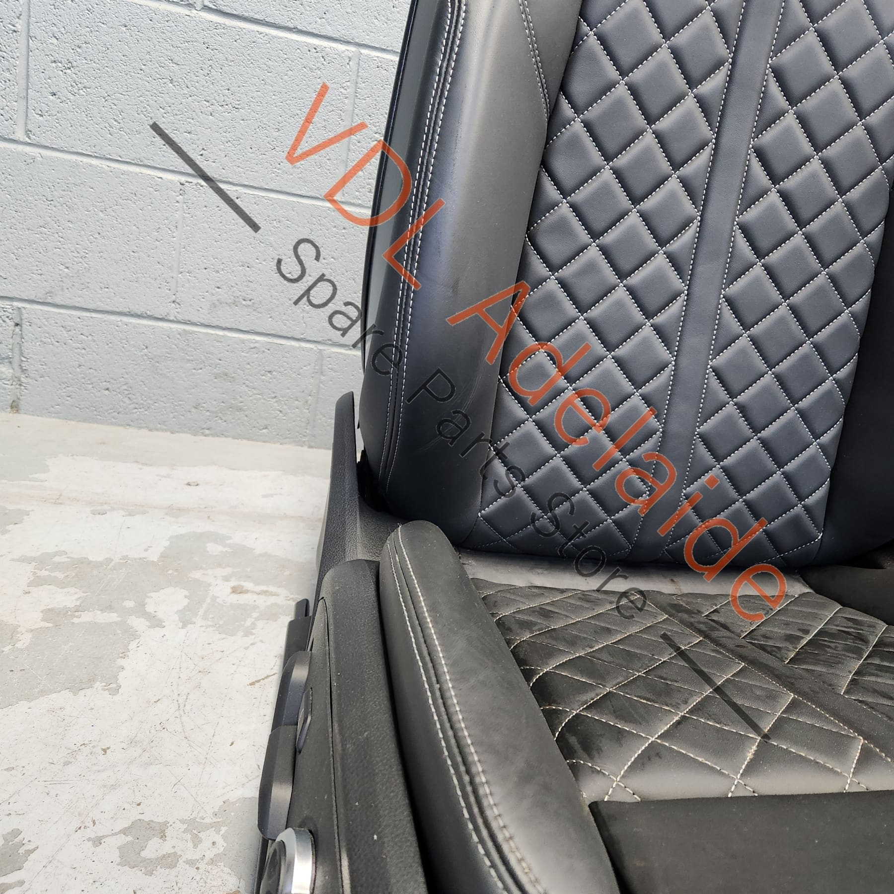 Audi S5 B9 B9.5 Pair of Front Seats Diamond Stitch Leather GRADE 2 - Image 4