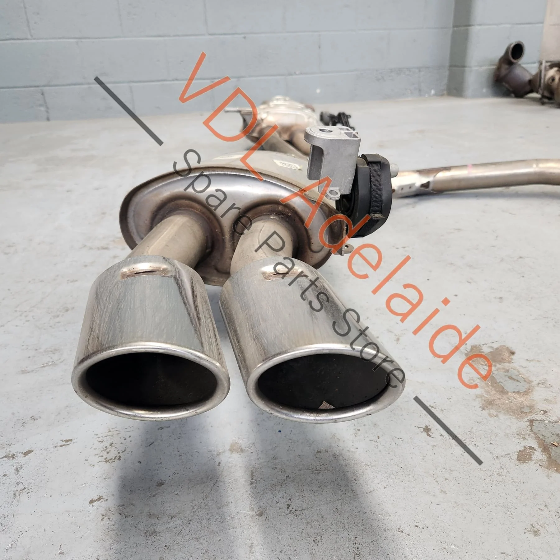 Audi S5 F5 B9 Rear Exhaust Muffler System with Quad Tail Pipe Outlets - Image 6