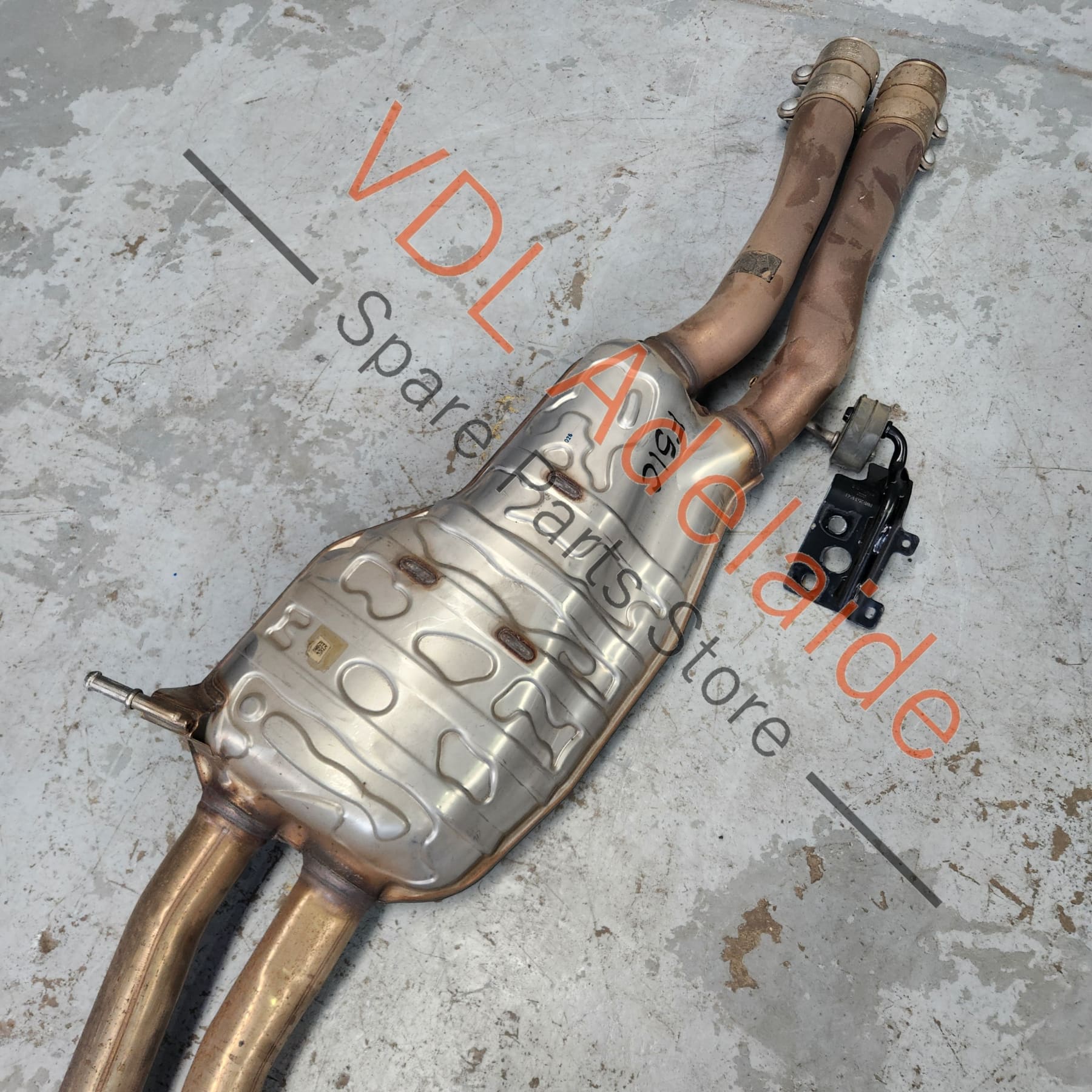 Audi S5 F5 B9 Rear Exhaust Muffler System with Quad Tail Pipe Outlets - Image 8