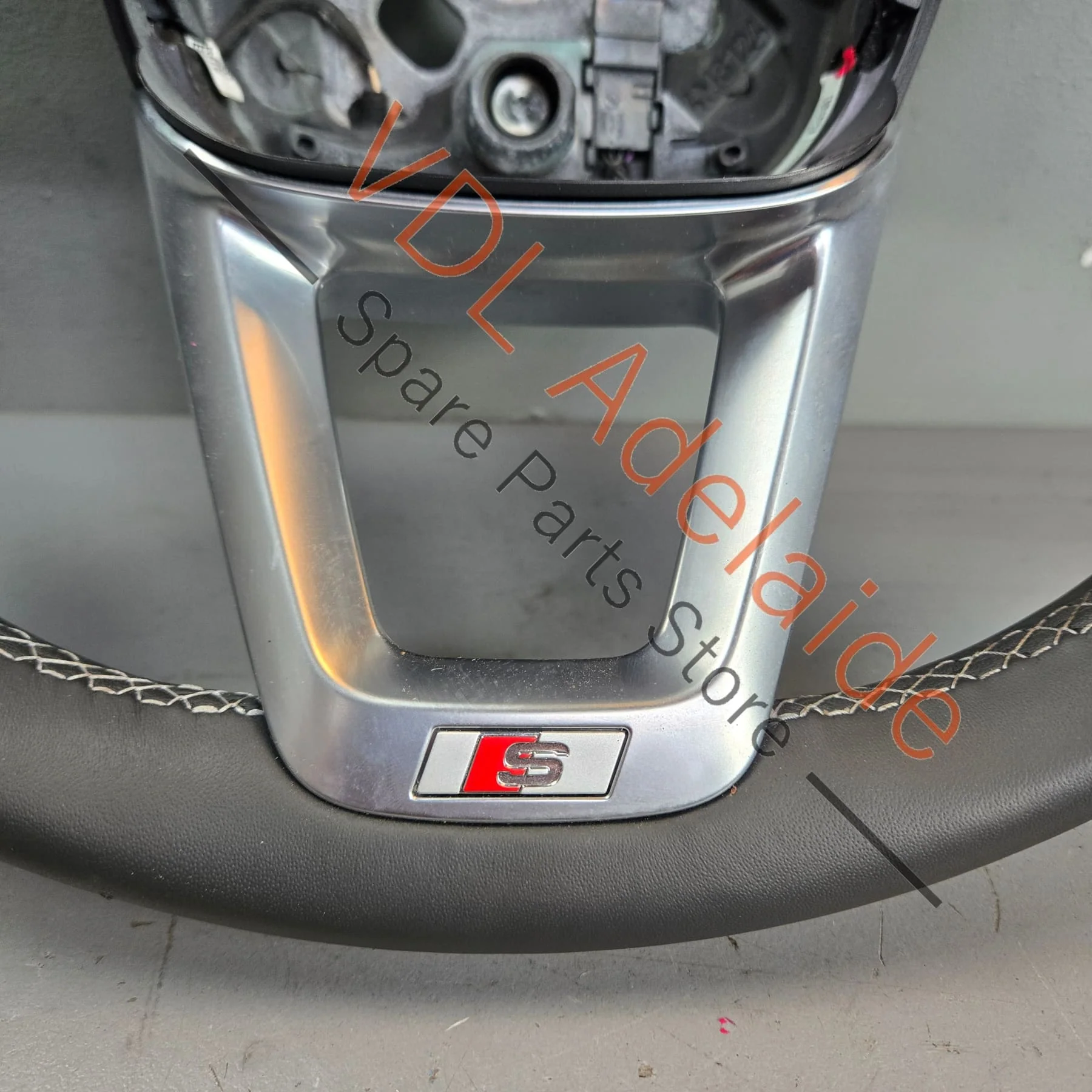 Audi S5 Flat Bottom Sport Steering Wheel 8W0419091GN JAH Perforated Leather Multifunction 4396km! - Image 2