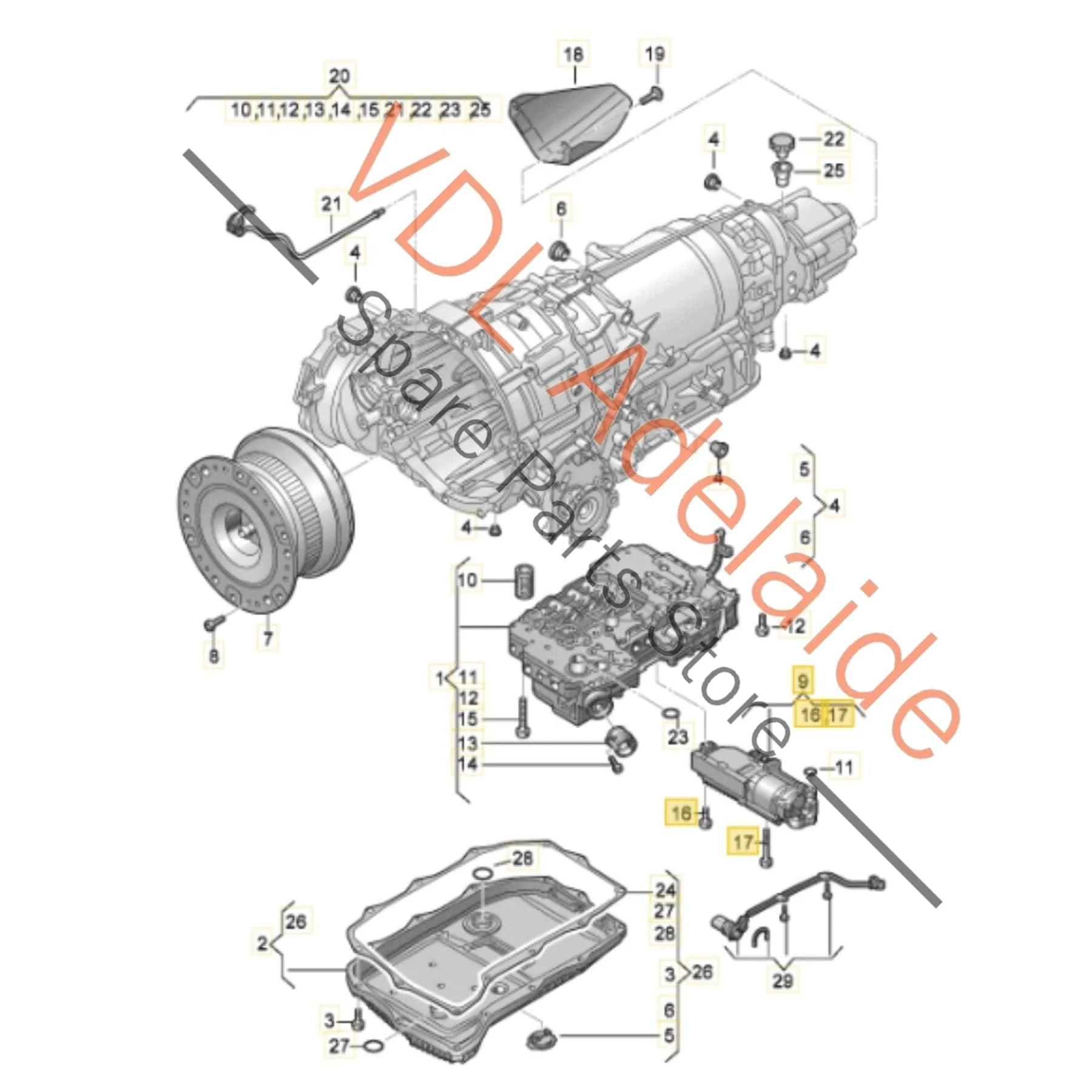 Audi A4 B9 Hydraulic Pulse Memory for OD5 Gearbox 0BL325585A Genuine OEM under 5,000kms - Image 2