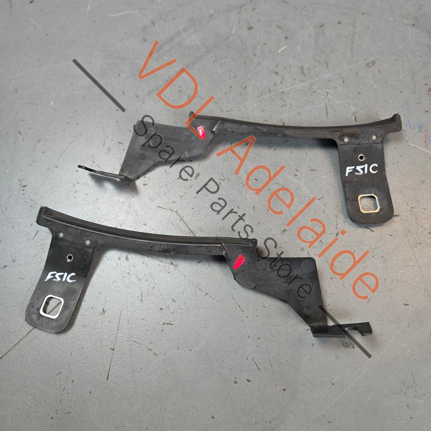 Audi A4 S4 A5 S5 Rear Wheel Arch Aerodynamic Trim Pair Spoiler Set 8W6853818 8W6853817